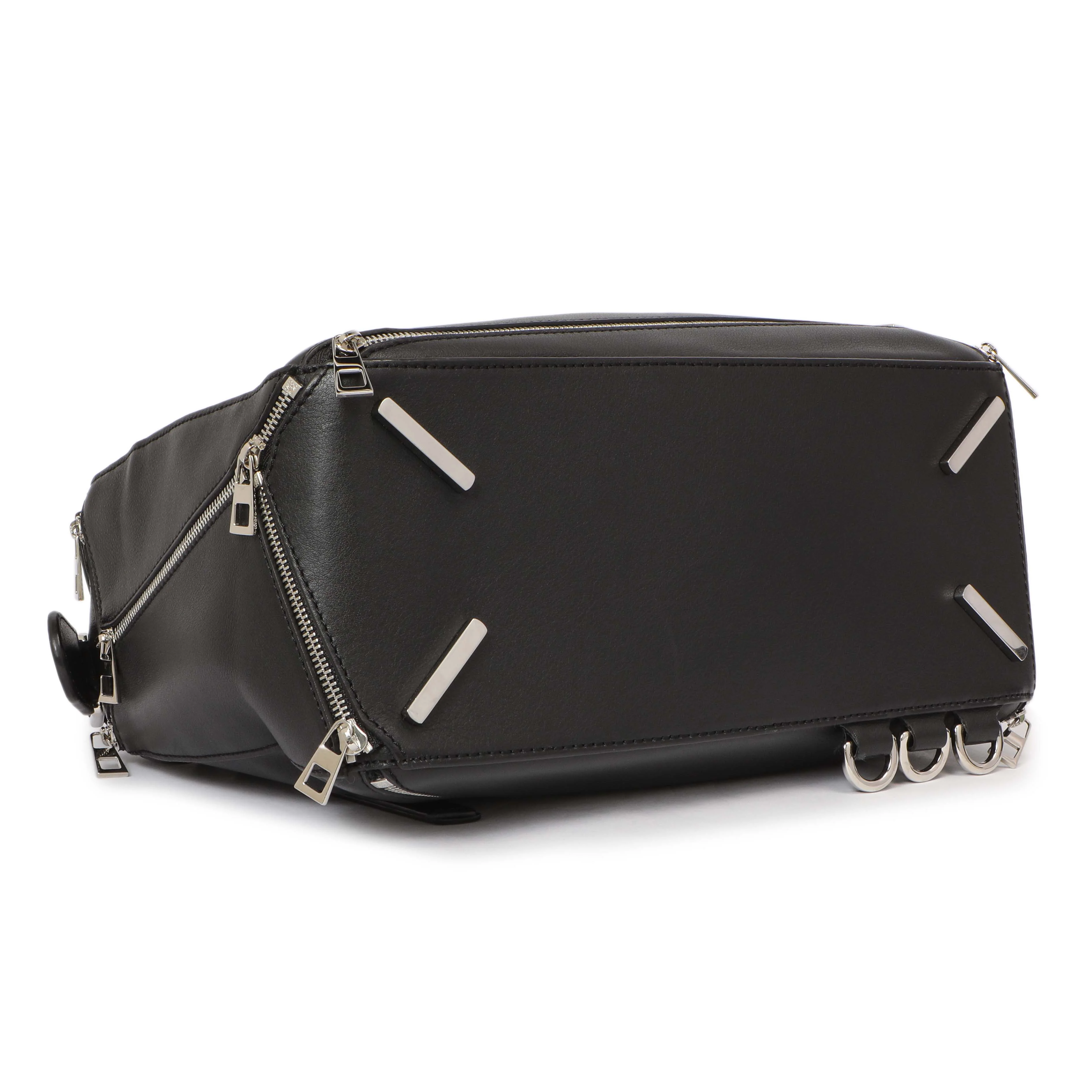 Loewe Black Calfskin Medium Zipper Puzzle Bag - Image 3