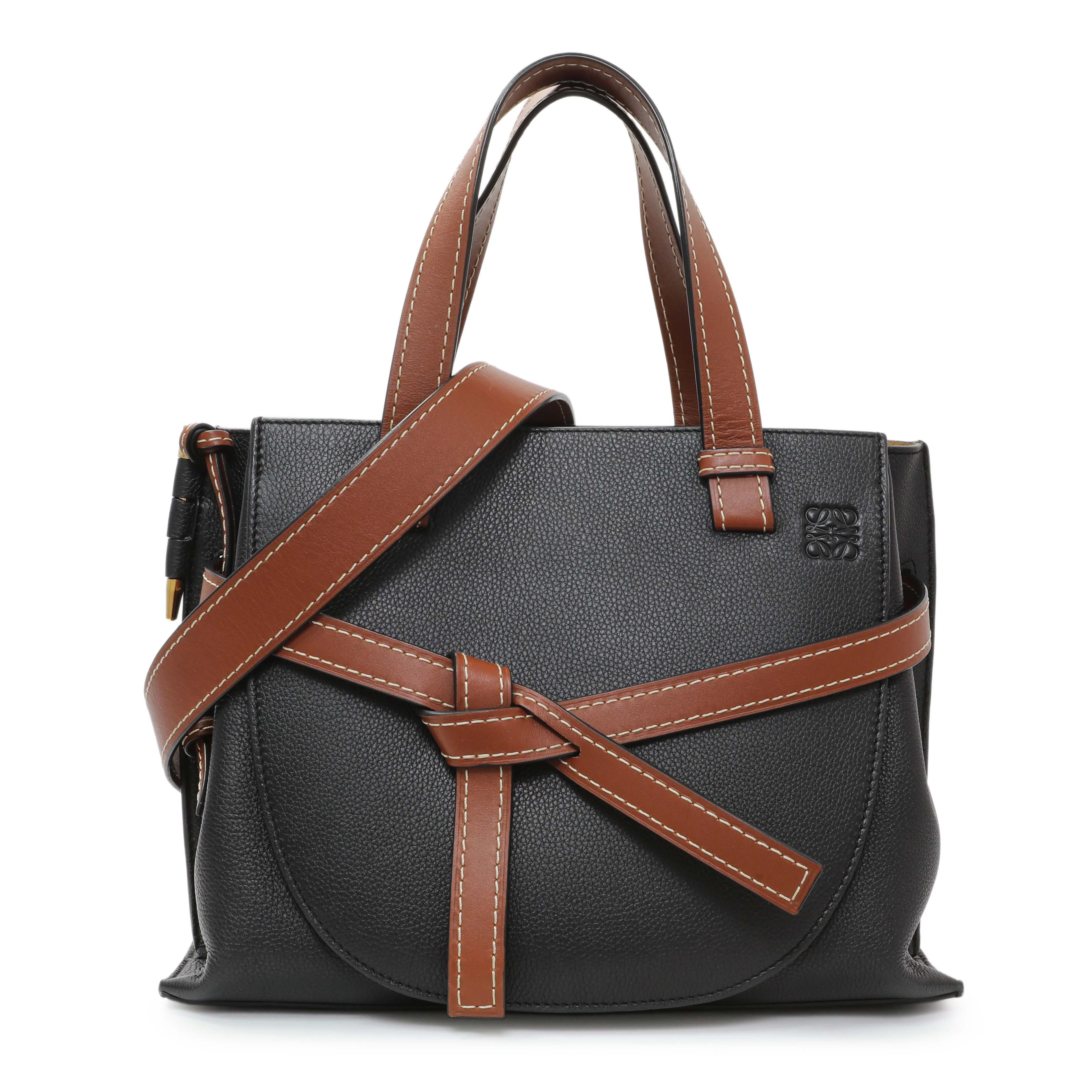 Loewe Black Calfskin Small Gate Tote