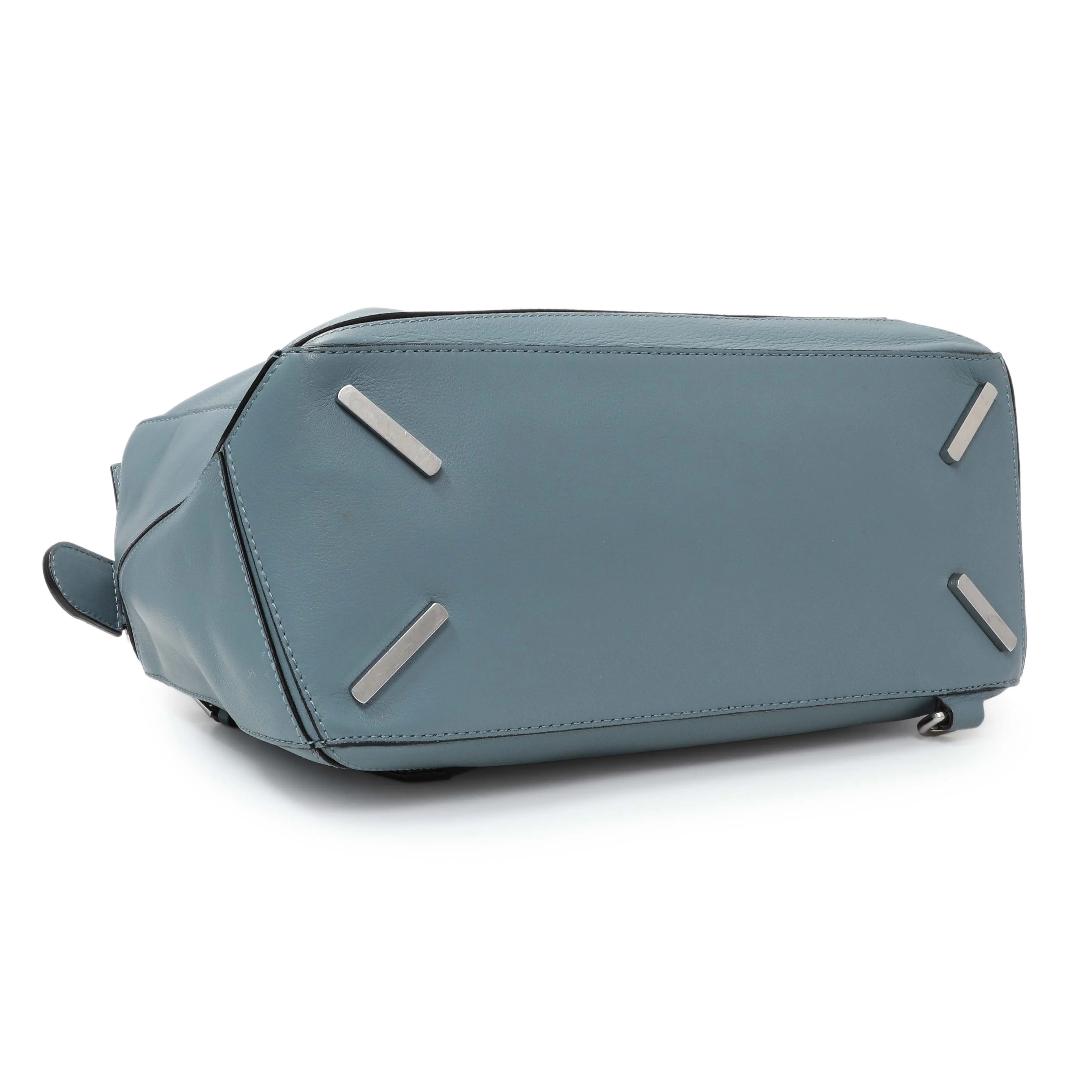 Loewe Blue Calfskin Medium Puzzle Bag - Image 3