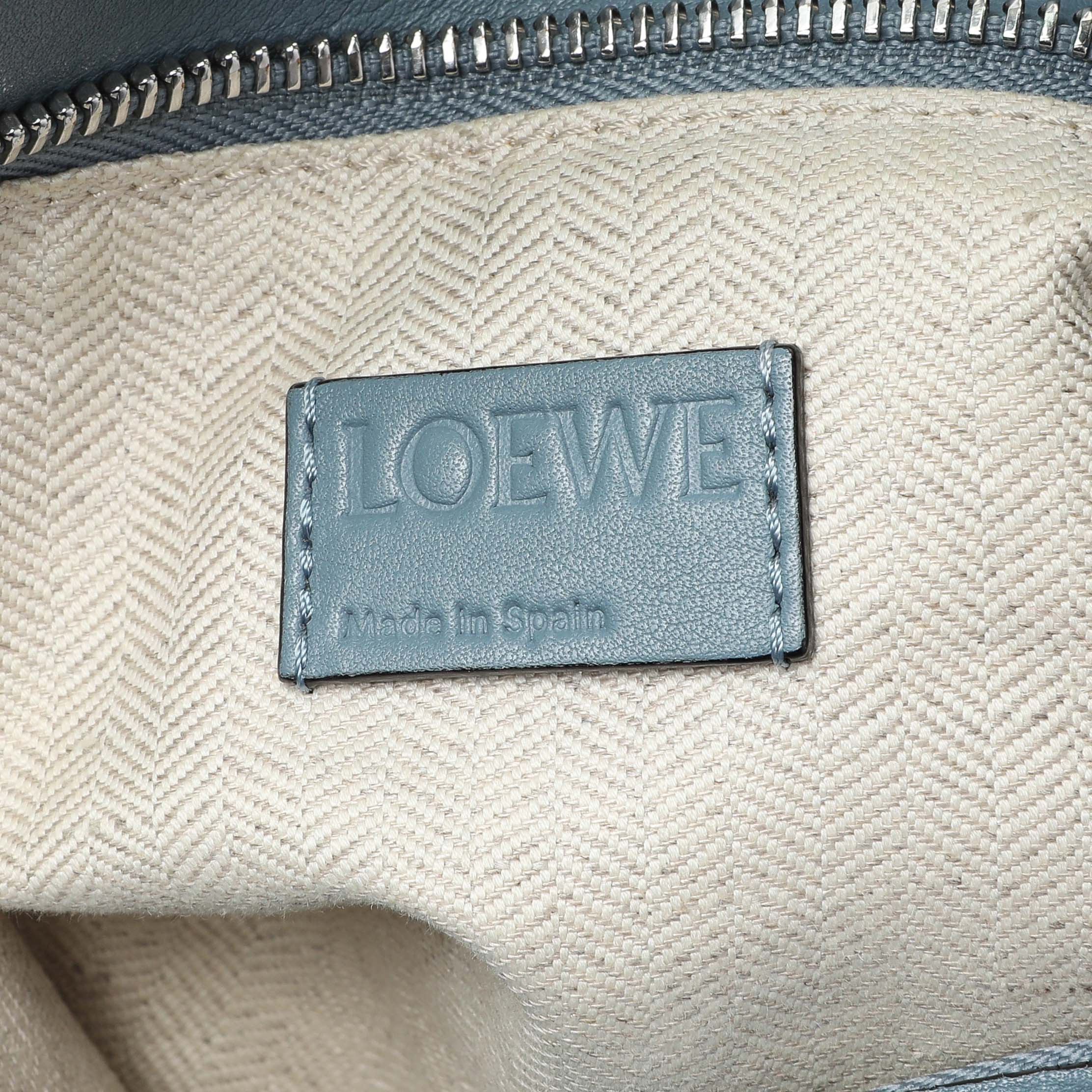 Loewe Blue Calfskin Medium Puzzle Bag - Image 9