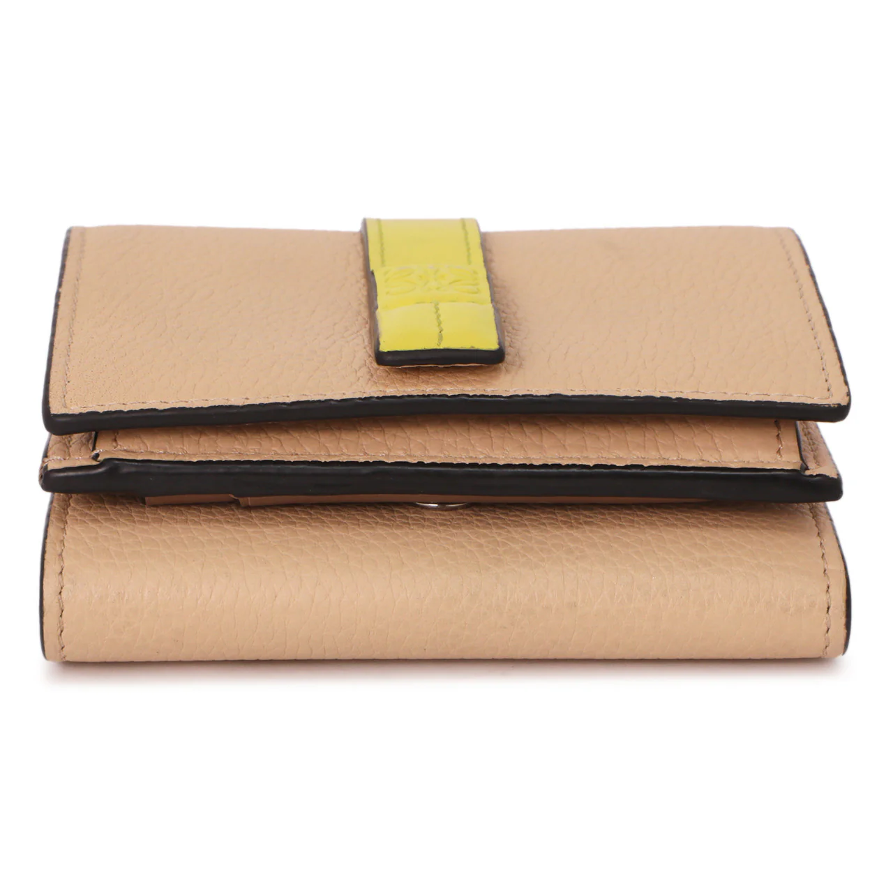 Loewe Nude-Citronelle Soft Grained Calfskin Trifold Wallet - Image 3