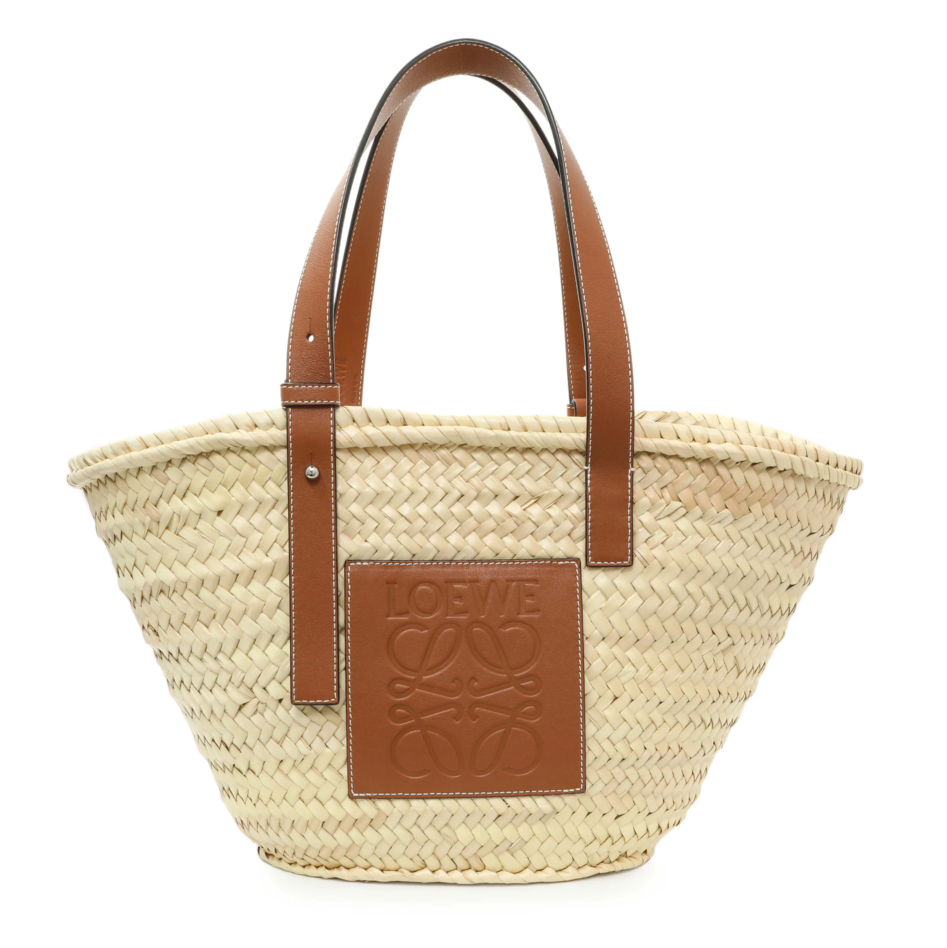 Loewe Raffia Medium Basket Tote