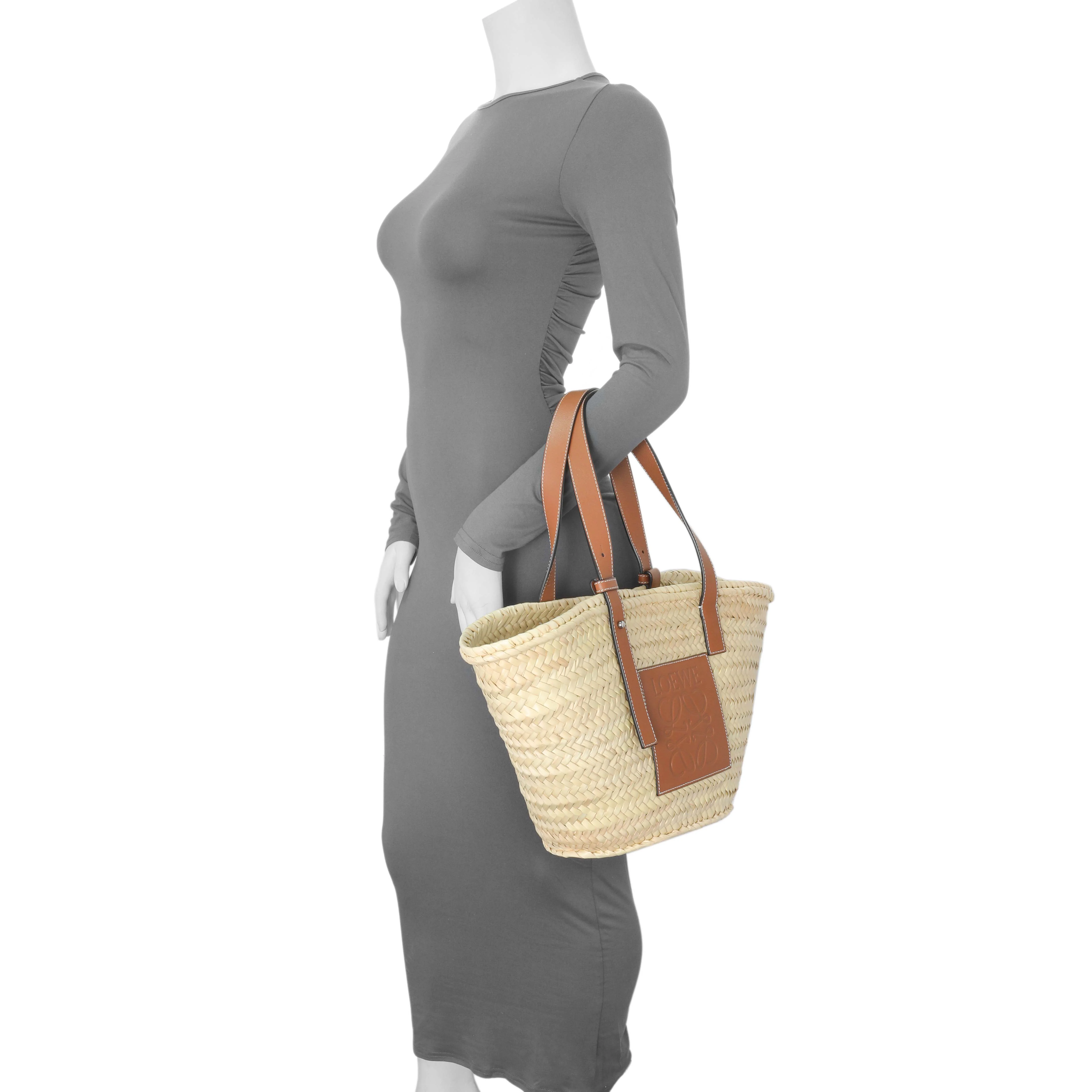 Loewe Raffia Medium Basket Tote - Image 7