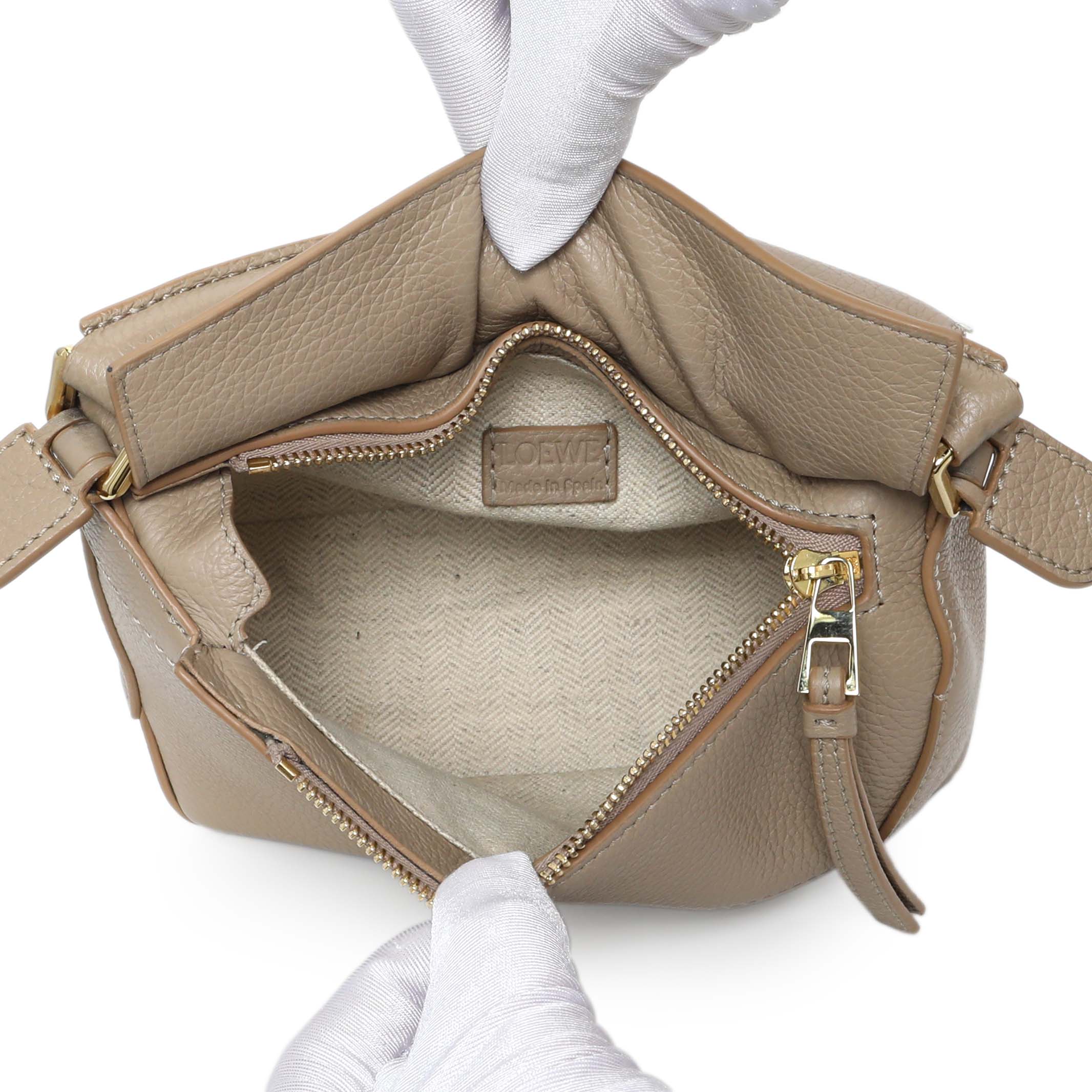 Loewe Sand Grained Calfskin Mini Puzzle Bag - Image 4