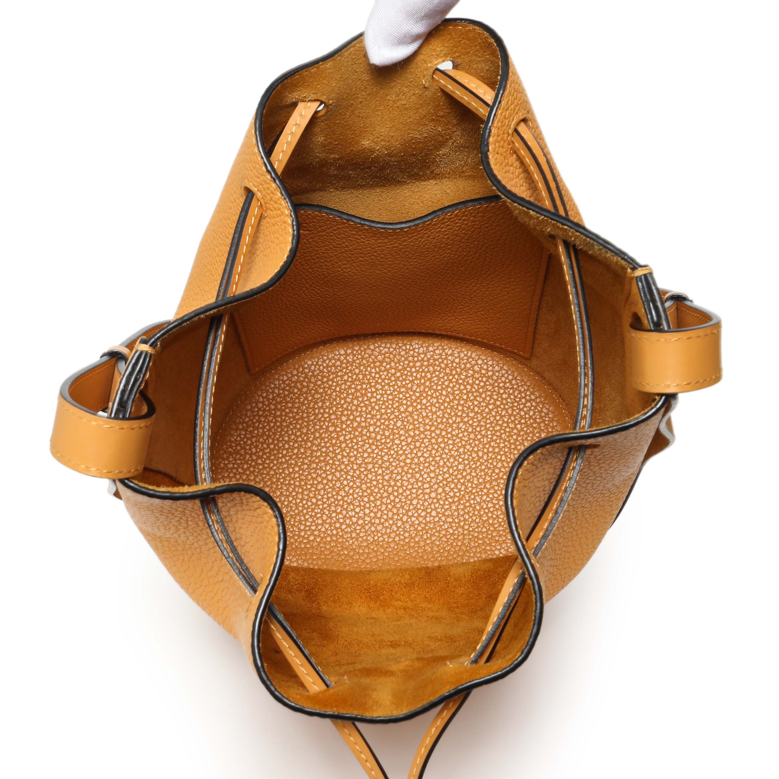 Loewe Yellow Calfskin Medium Balloon Bucket Bag - Image 4