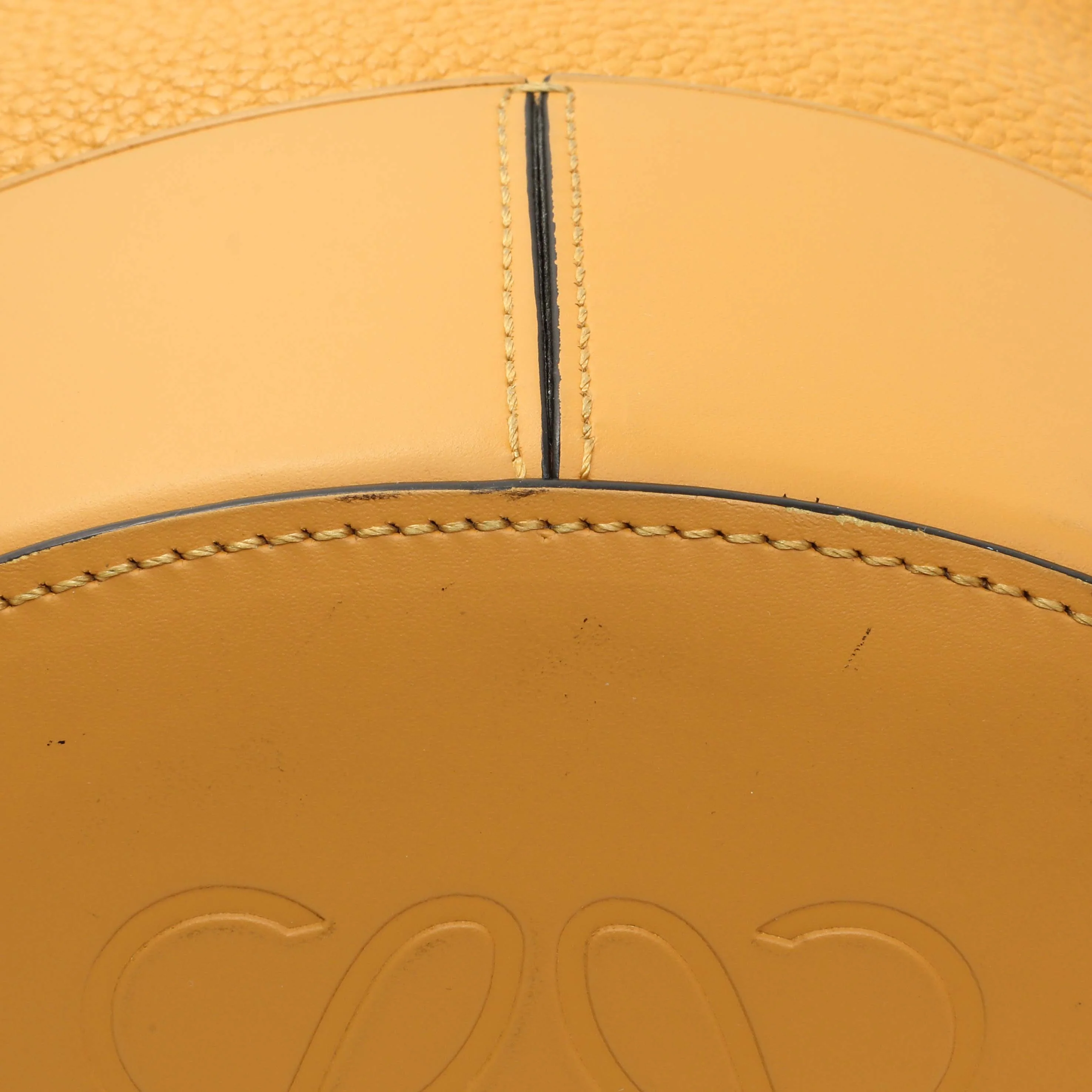 Loewe Yellow Calfskin Medium Balloon Bucket Bag - Image 7