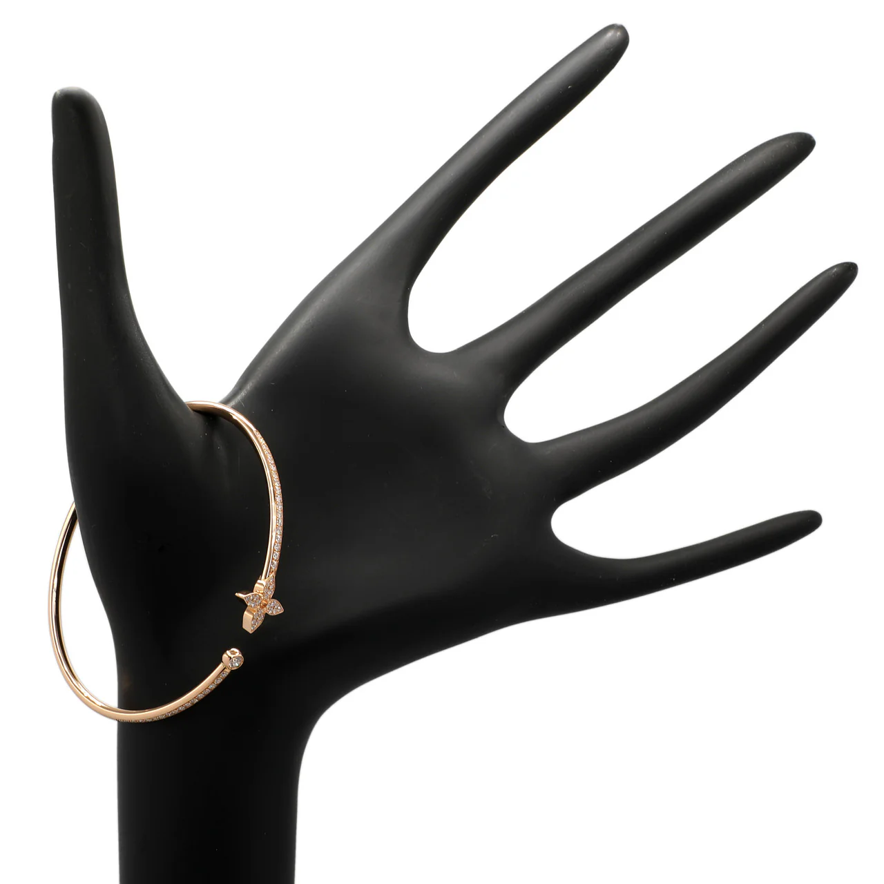Louis Vuitton 18K Pink Gold Diamond Idylle Blossom Twist Bracelet - Image 3
