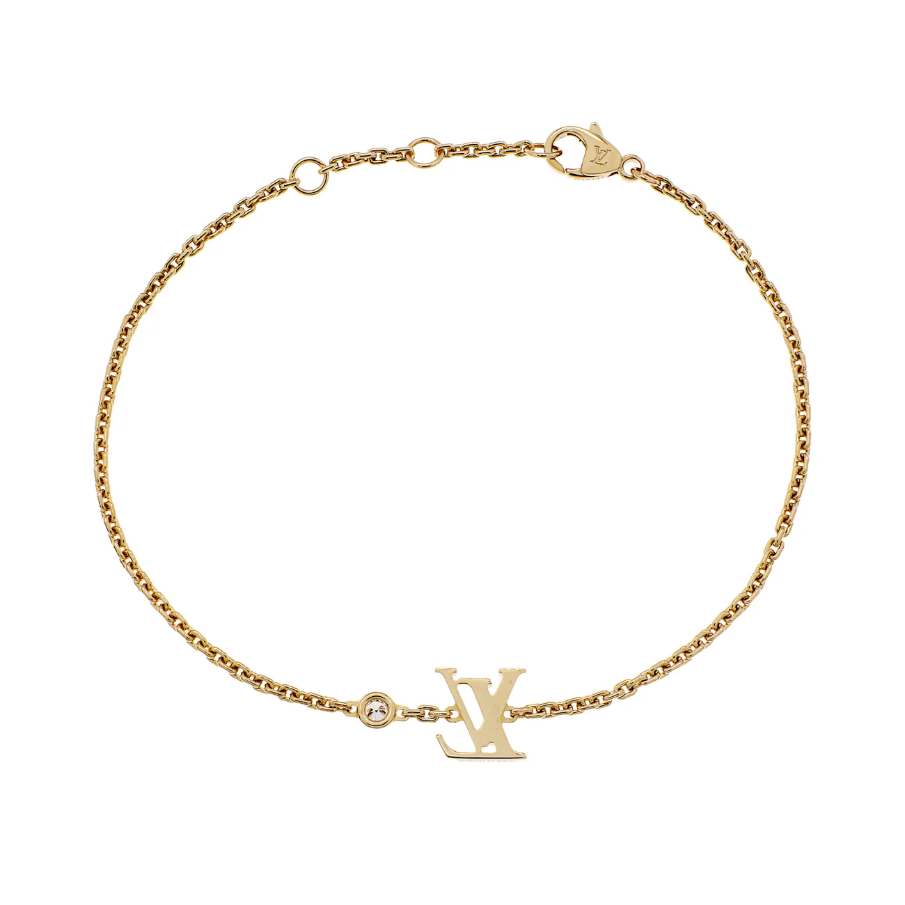 Louis Vuitton 18K Yellow Gold Diamond LV Idylle Blossom Bracelet - Image 2