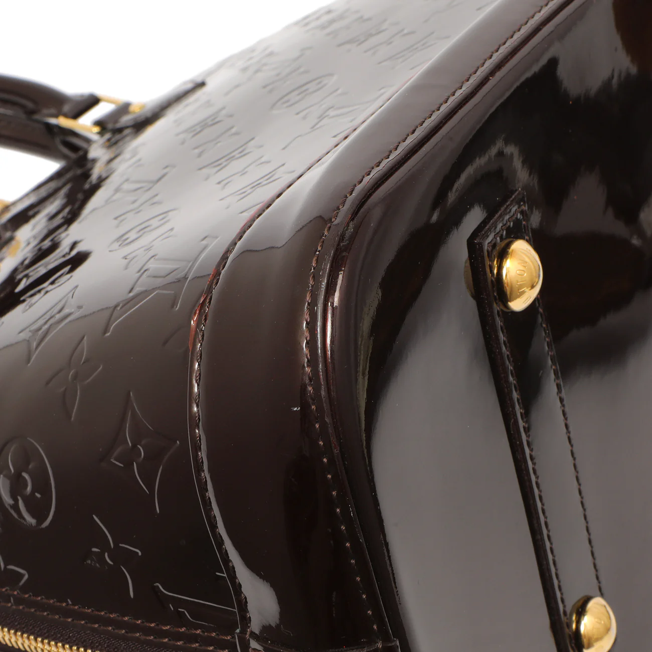 Louis Vuitton Amarante Vernis Alma GM - Image 4