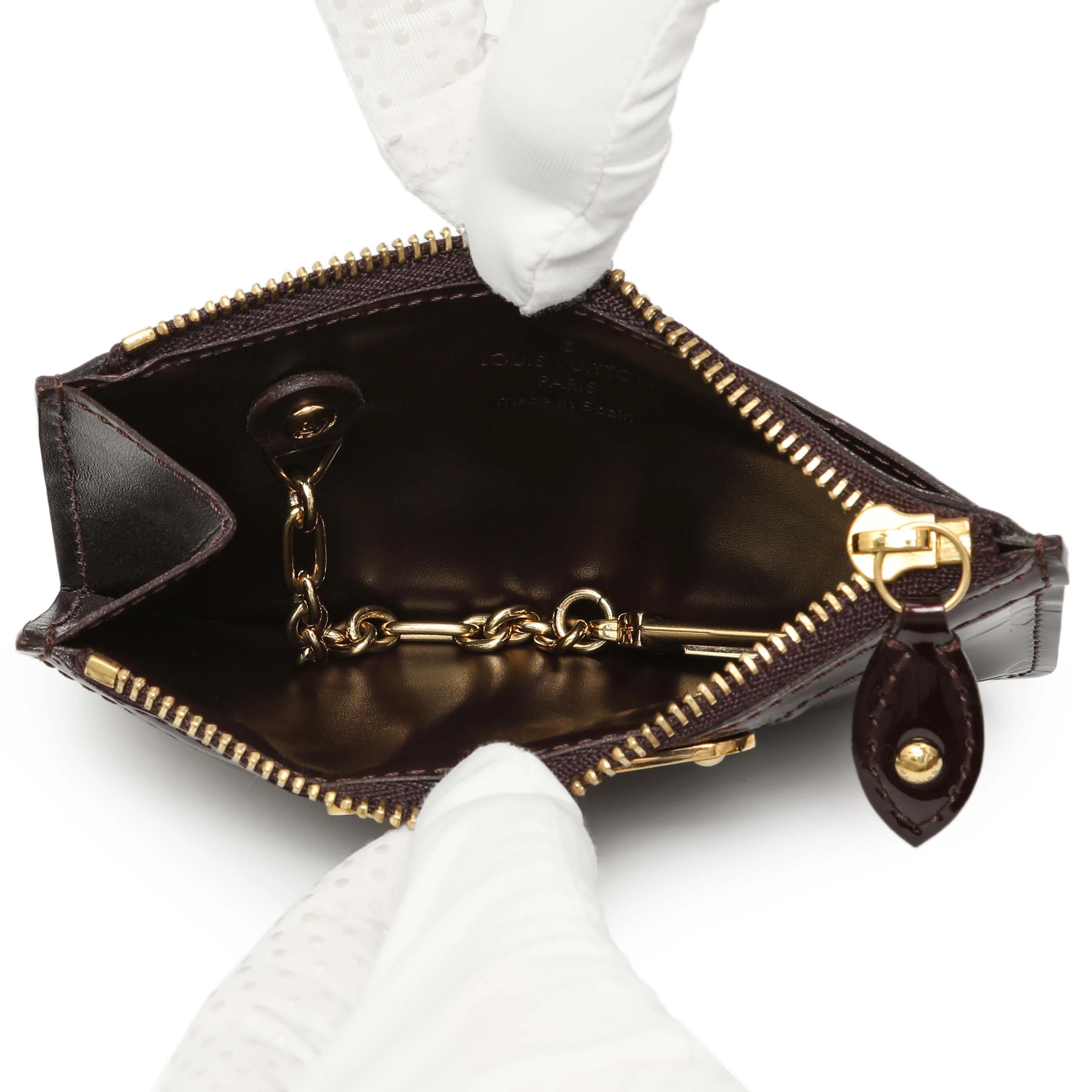 Louis Vuitton Amarante Vernis Key Pouch - Image 4