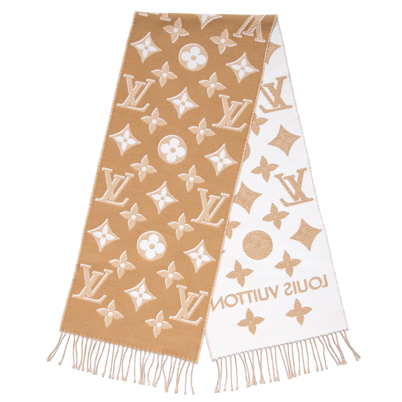 Louis Vuitton Beige LV Essential Shine Scarf - Image 2