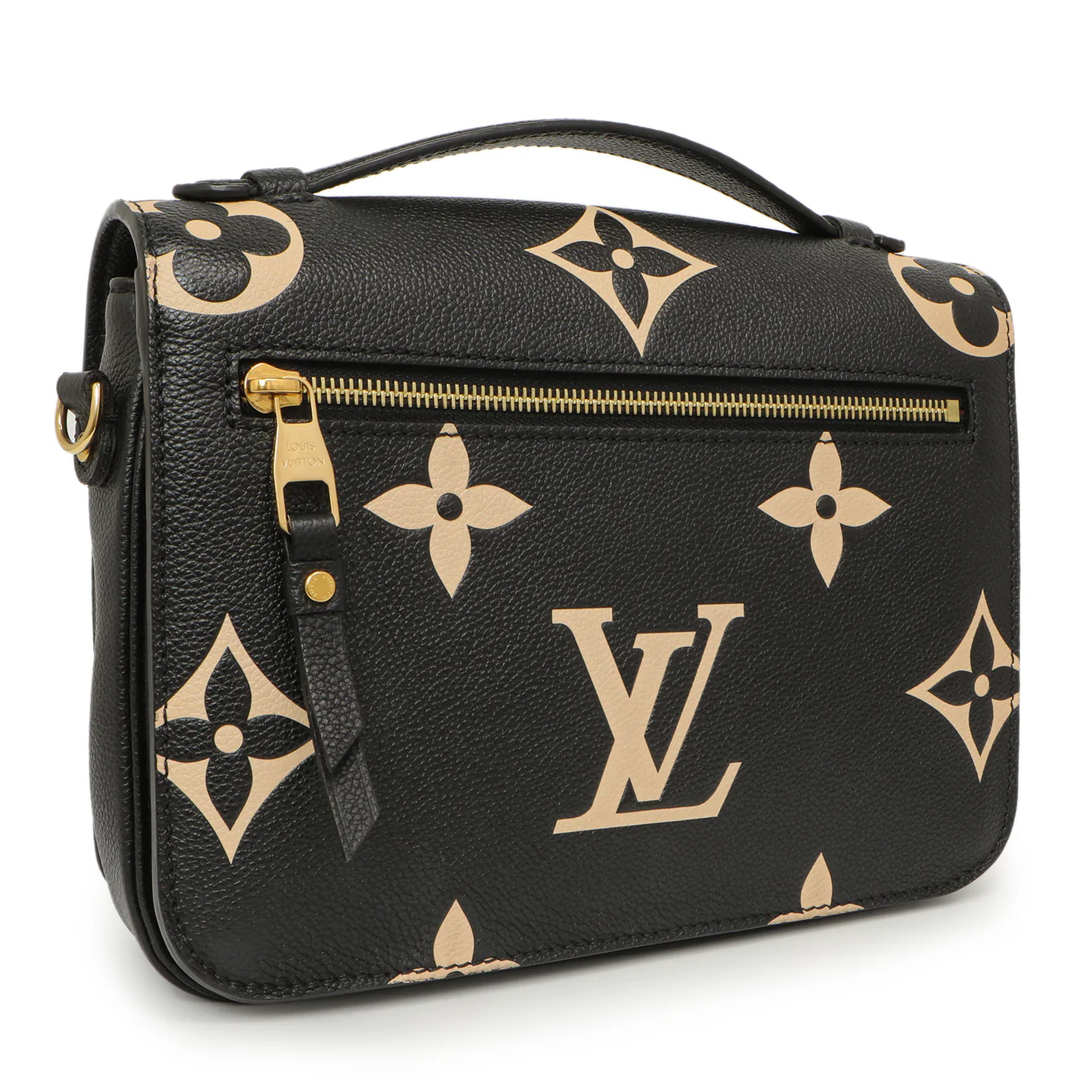 Louis Vuitton Black Beige Empreinte Giant Monogram Pochette Metis - Image 2