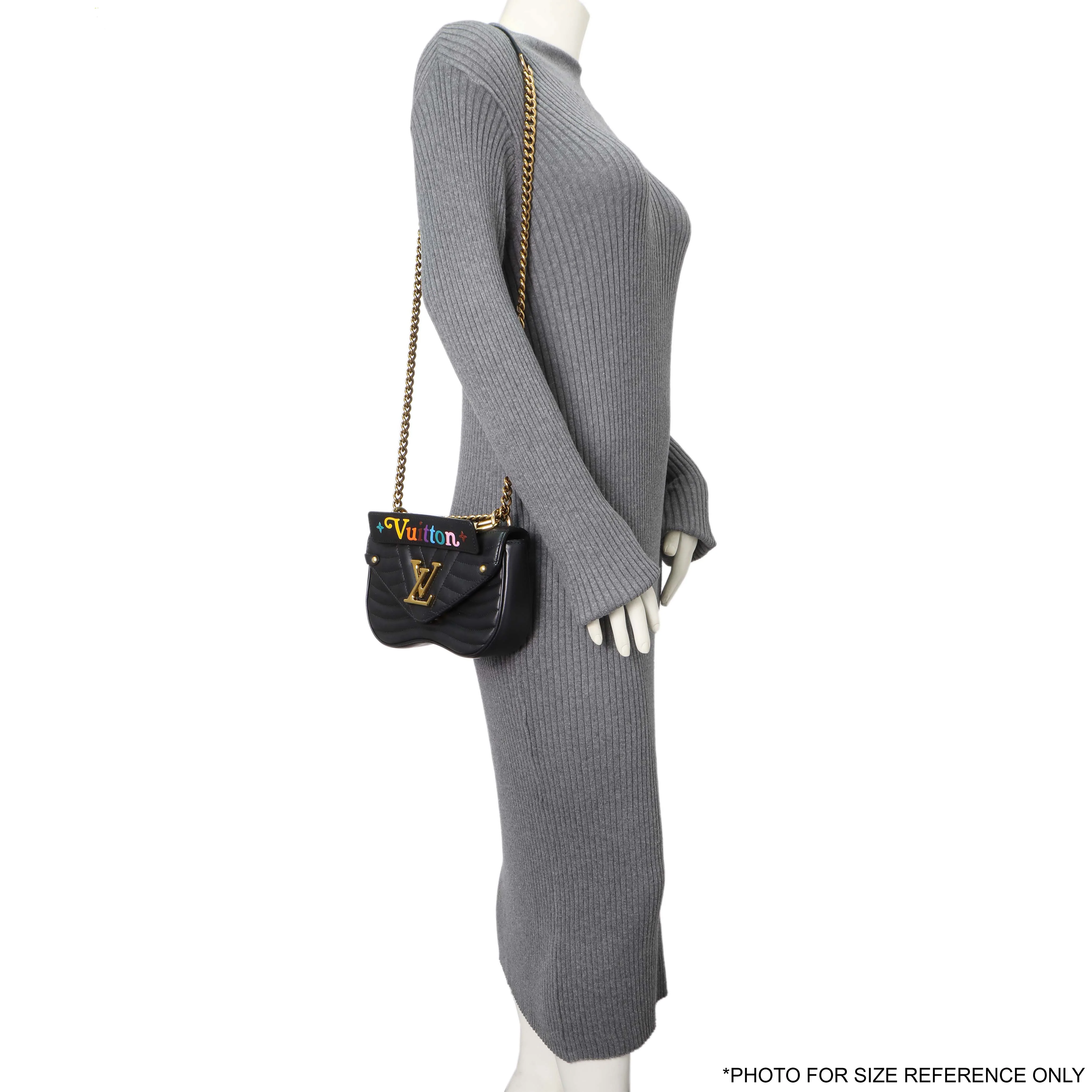 Louis Vuitton Black Calfskin New Wave Chain PM - Image 10
