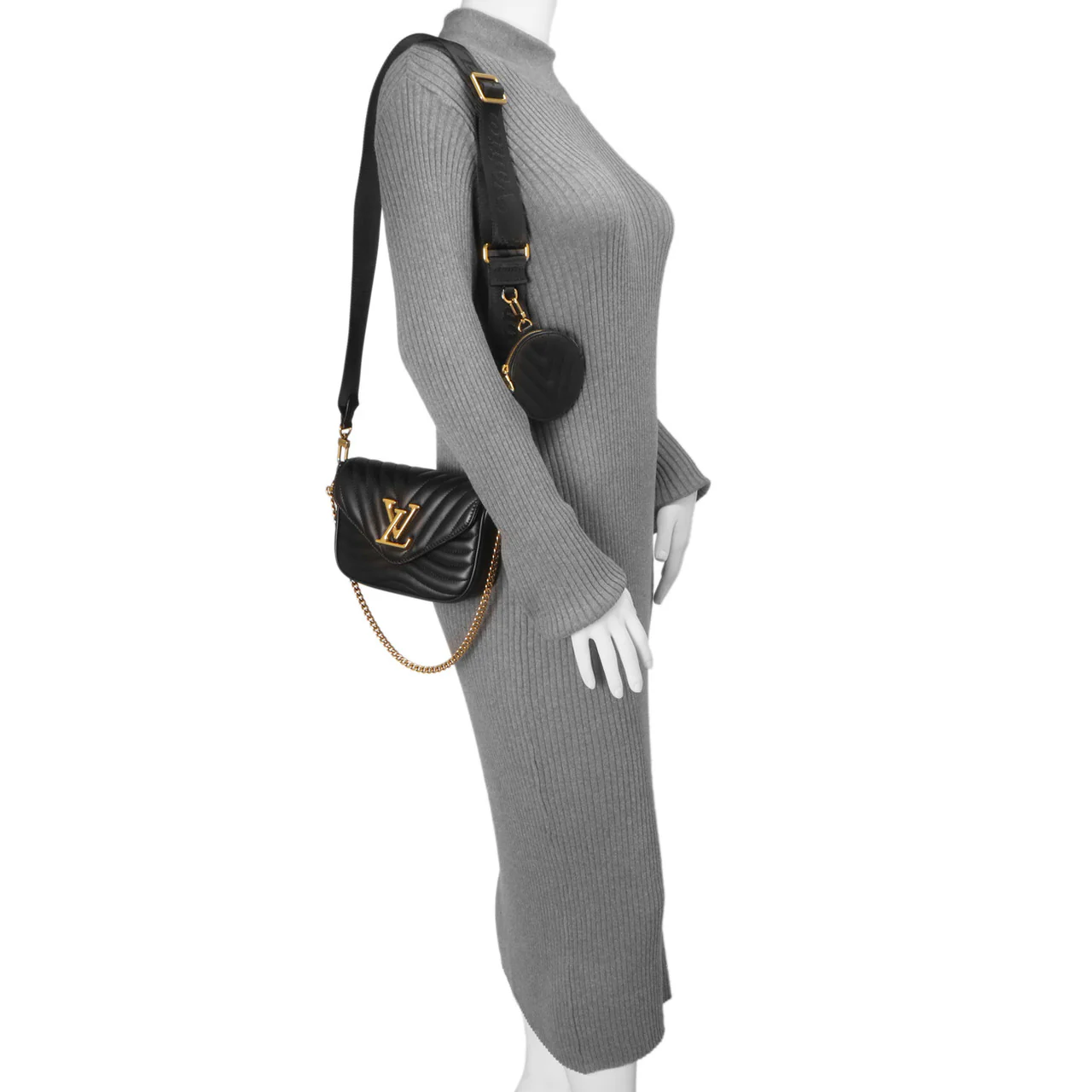 Louis Vuitton Black Calfskin New Wave Multi Pochette - Image 6