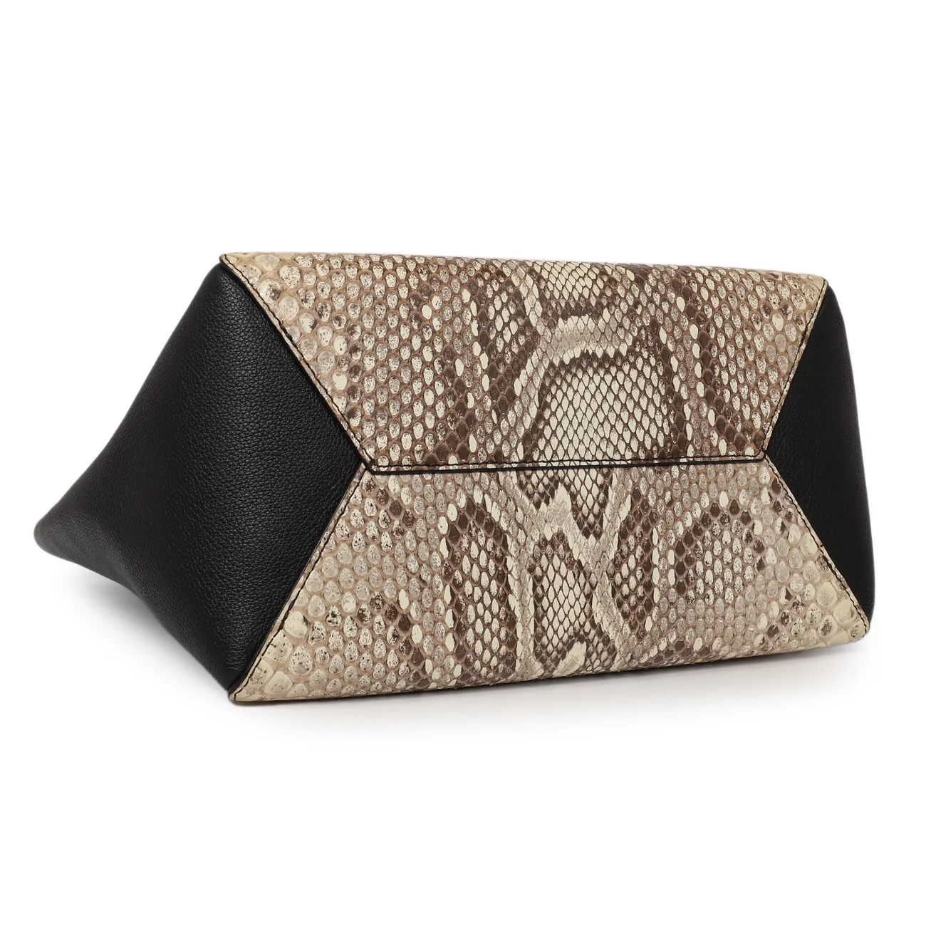 Louis Vuitton Black Calfskin Python Lockme Cabas - Image 3