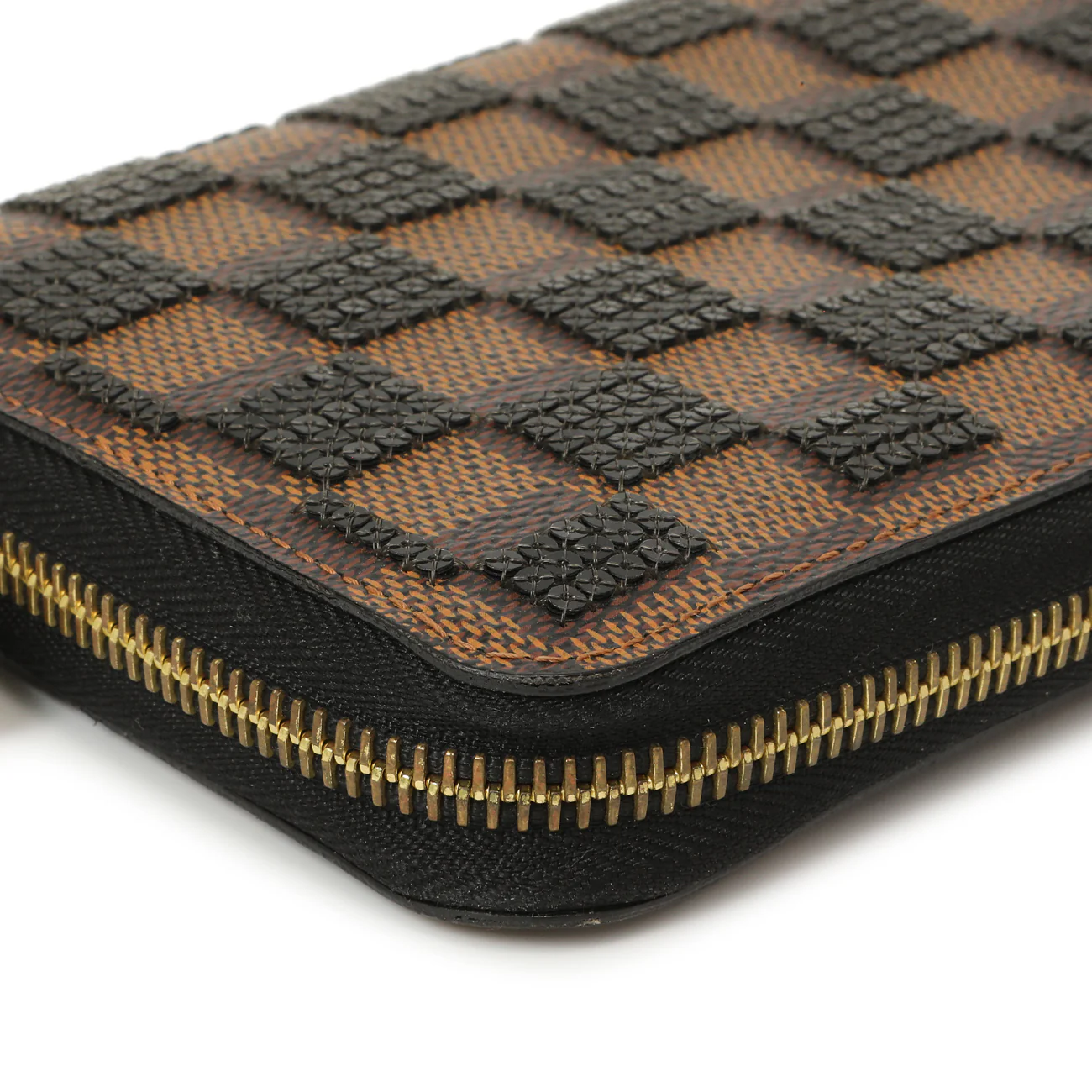 Louis Vuitton Black Damier Paillettes Zippy Wallet - Image 10