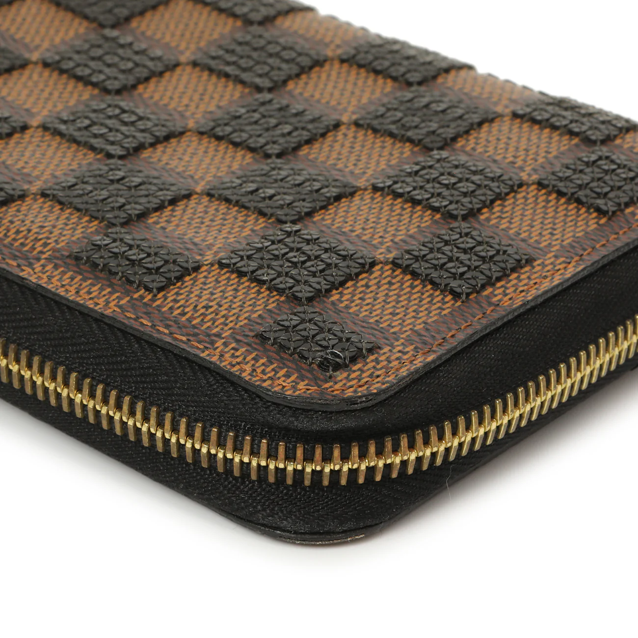Louis Vuitton Black Damier Paillettes Zippy Wallet - Image 11