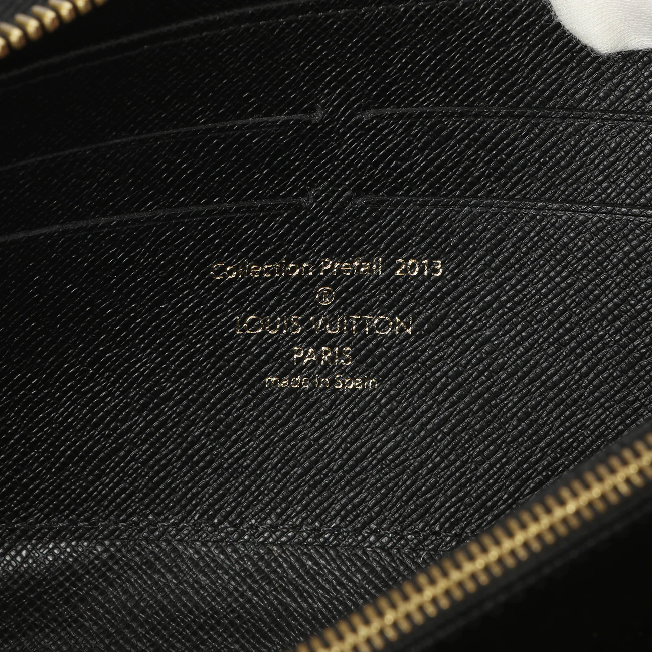 Louis Vuitton Black Damier Paillettes Zippy Wallet - Image 13