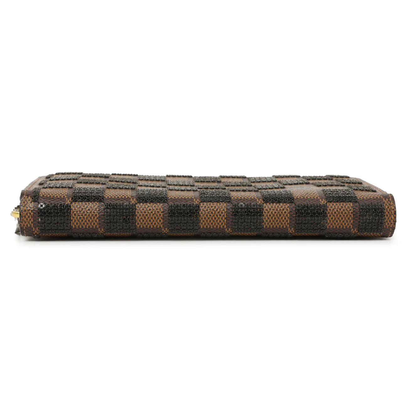 Louis Vuitton Black Damier Paillettes Zippy Wallet - Image 3