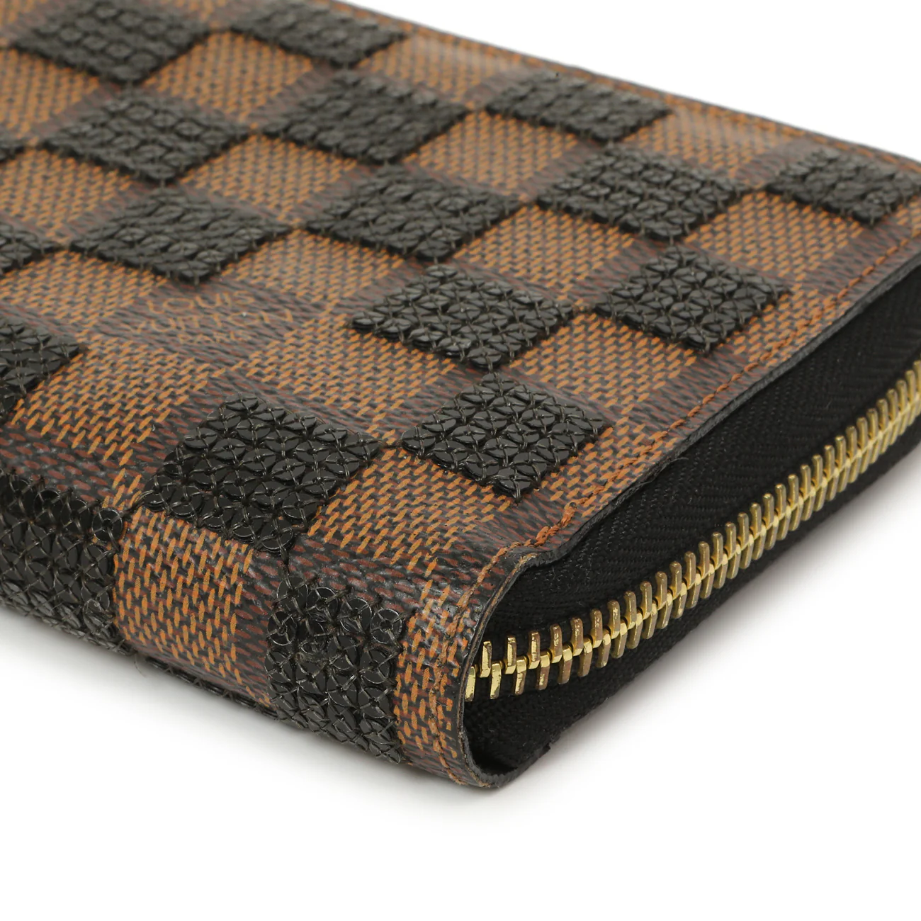 Louis Vuitton Black Damier Paillettes Zippy Wallet - Image 5