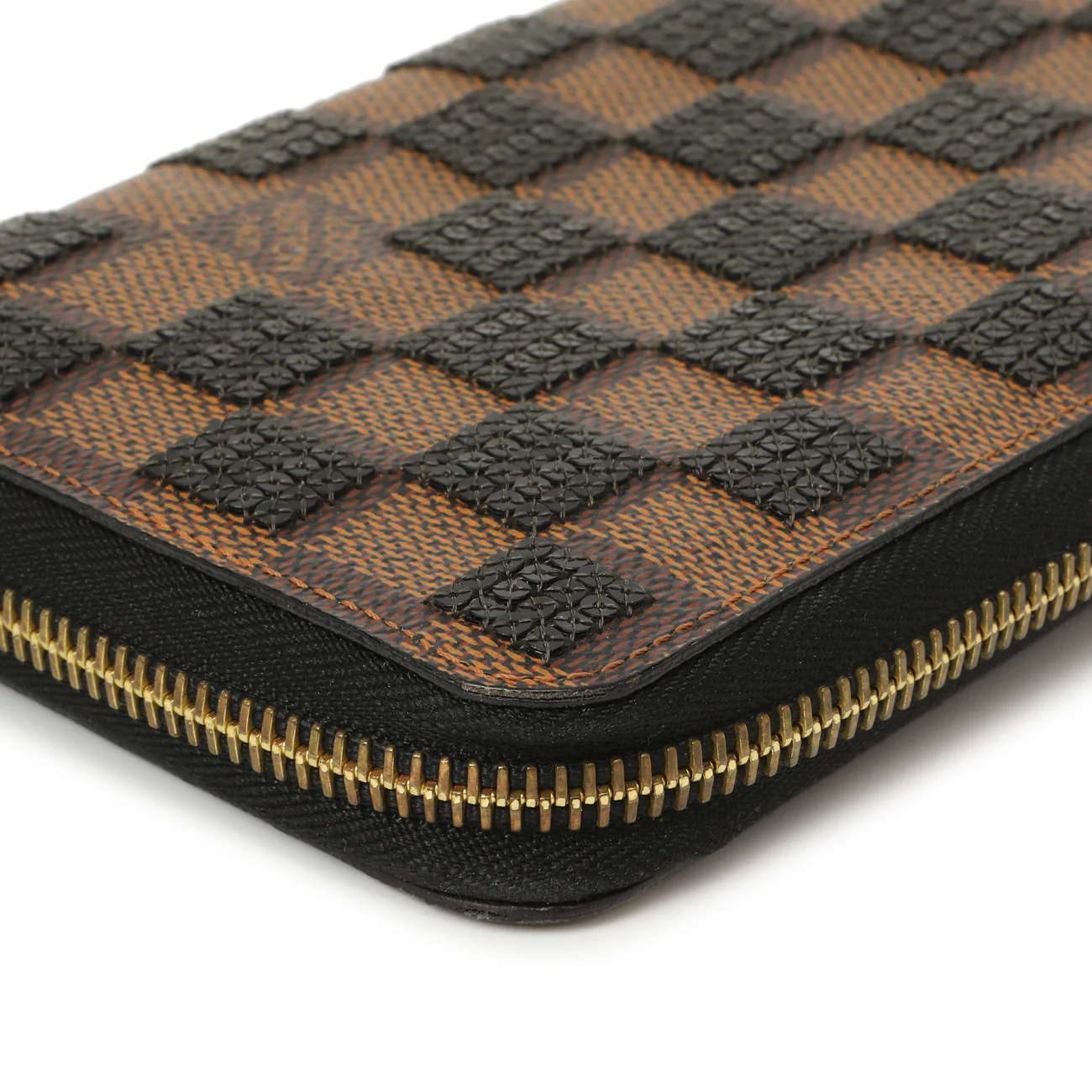 Louis Vuitton Black Damier Paillettes Zippy Wallet - Image 6