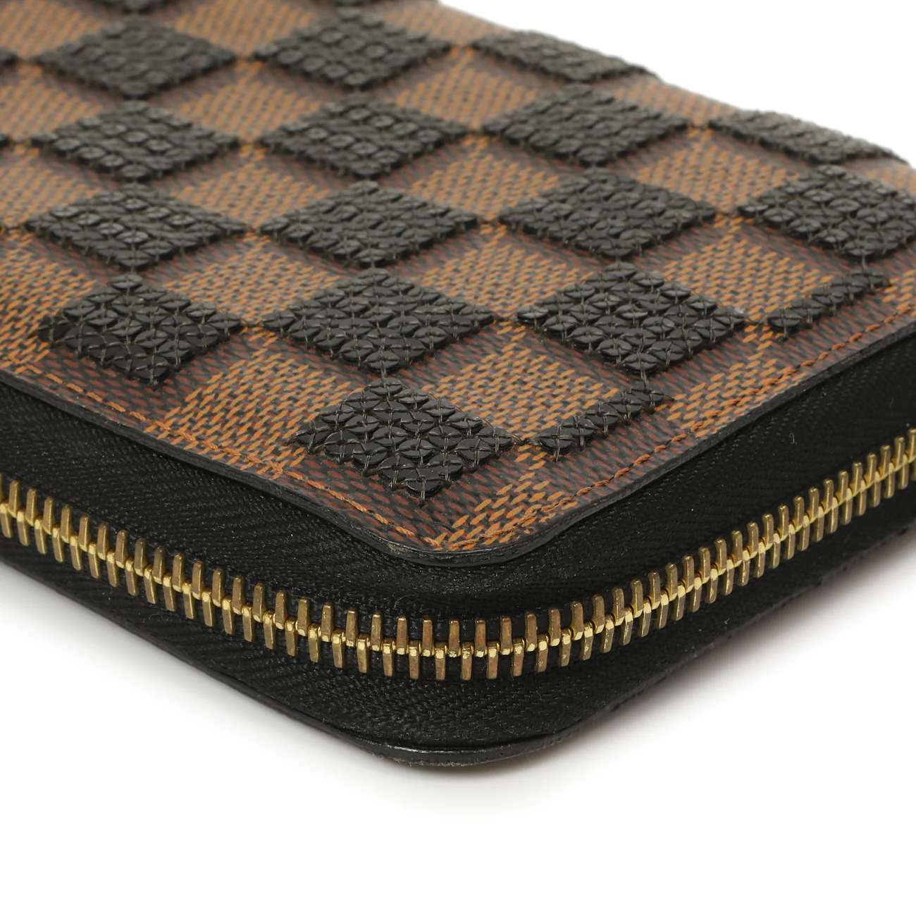 Louis Vuitton Black Damier Paillettes Zippy Wallet - Image 7