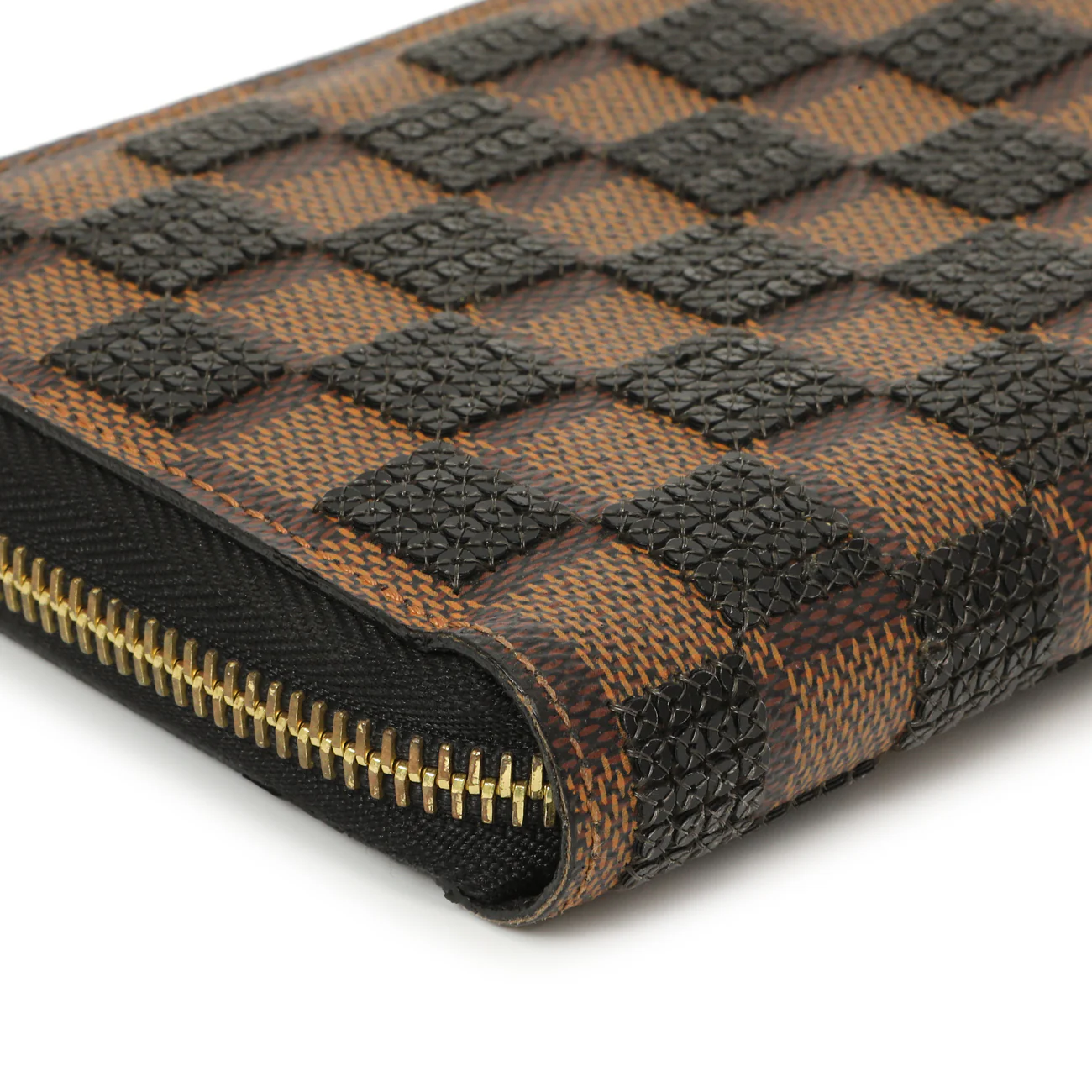 Louis Vuitton Black Damier Paillettes Zippy Wallet - Image 8