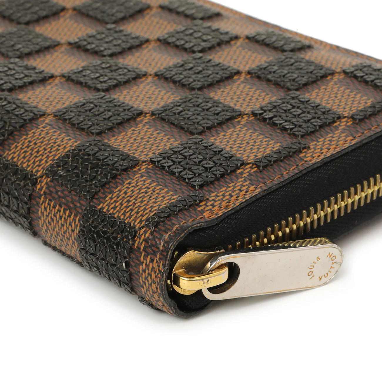 Louis Vuitton Black Damier Paillettes Zippy Wallet - Image 9
