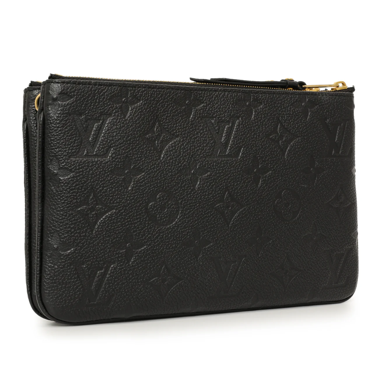 Louis Vuitton Black Empreinte Double Zip Pochette - Image 2