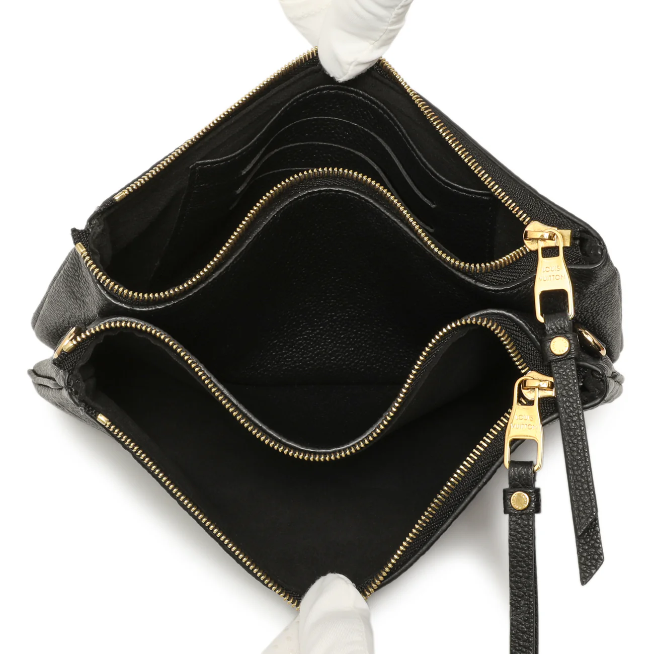 Louis Vuitton Black Empreinte Double Zip Pochette - Image 4