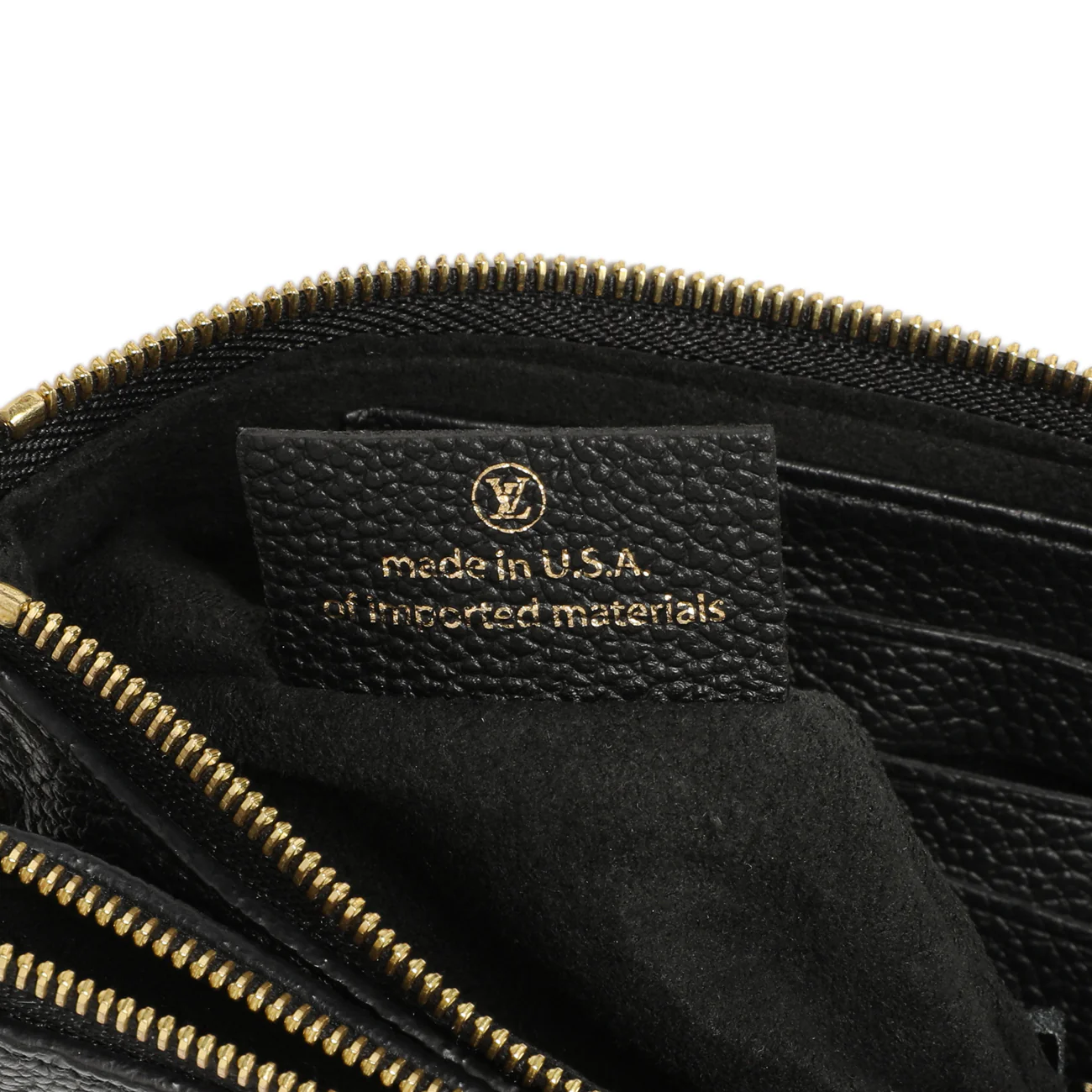 Louis Vuitton Black Empreinte Double Zip Pochette - Image 6