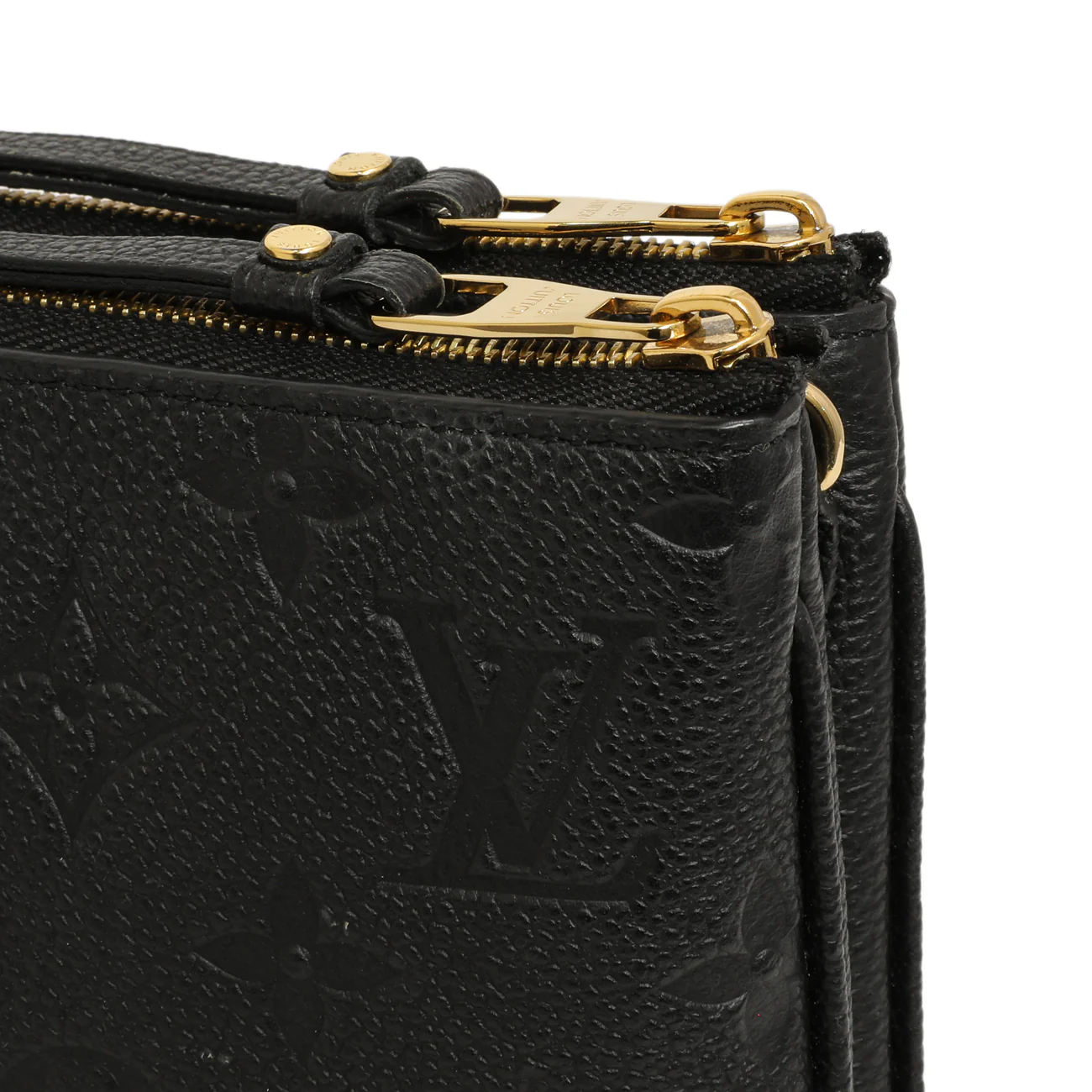 Louis Vuitton Black Empreinte Double Zip Pochette - Image 7