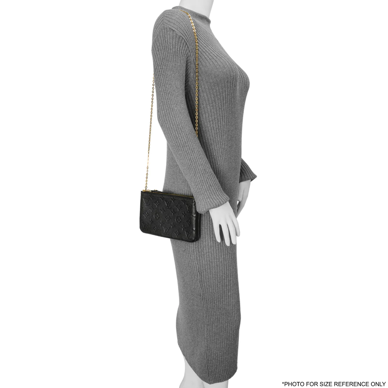 Louis Vuitton Black Empreinte Double Zip Pochette - Image 8