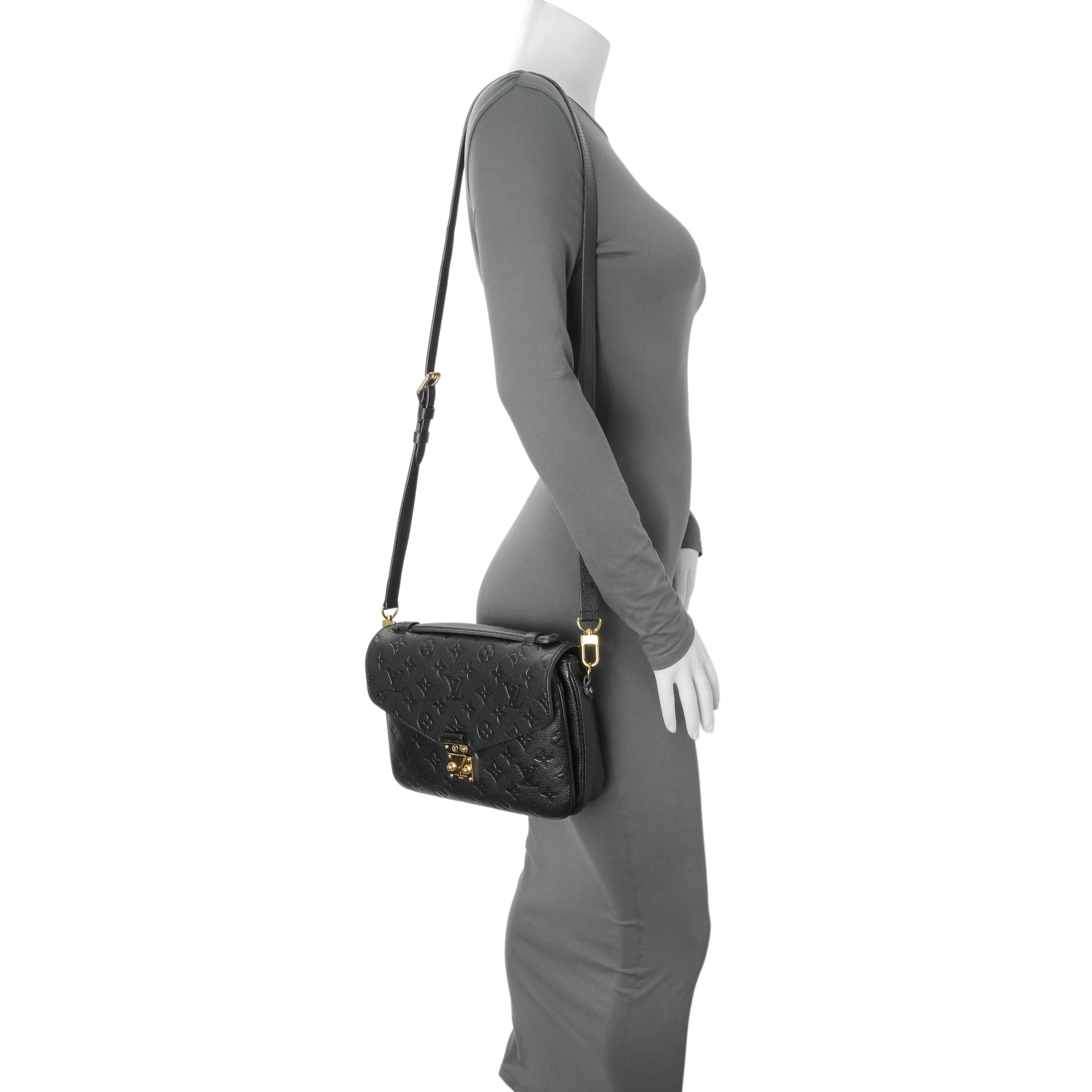 Louis Vuitton Black Empreinte Pochette Metis - Image 7