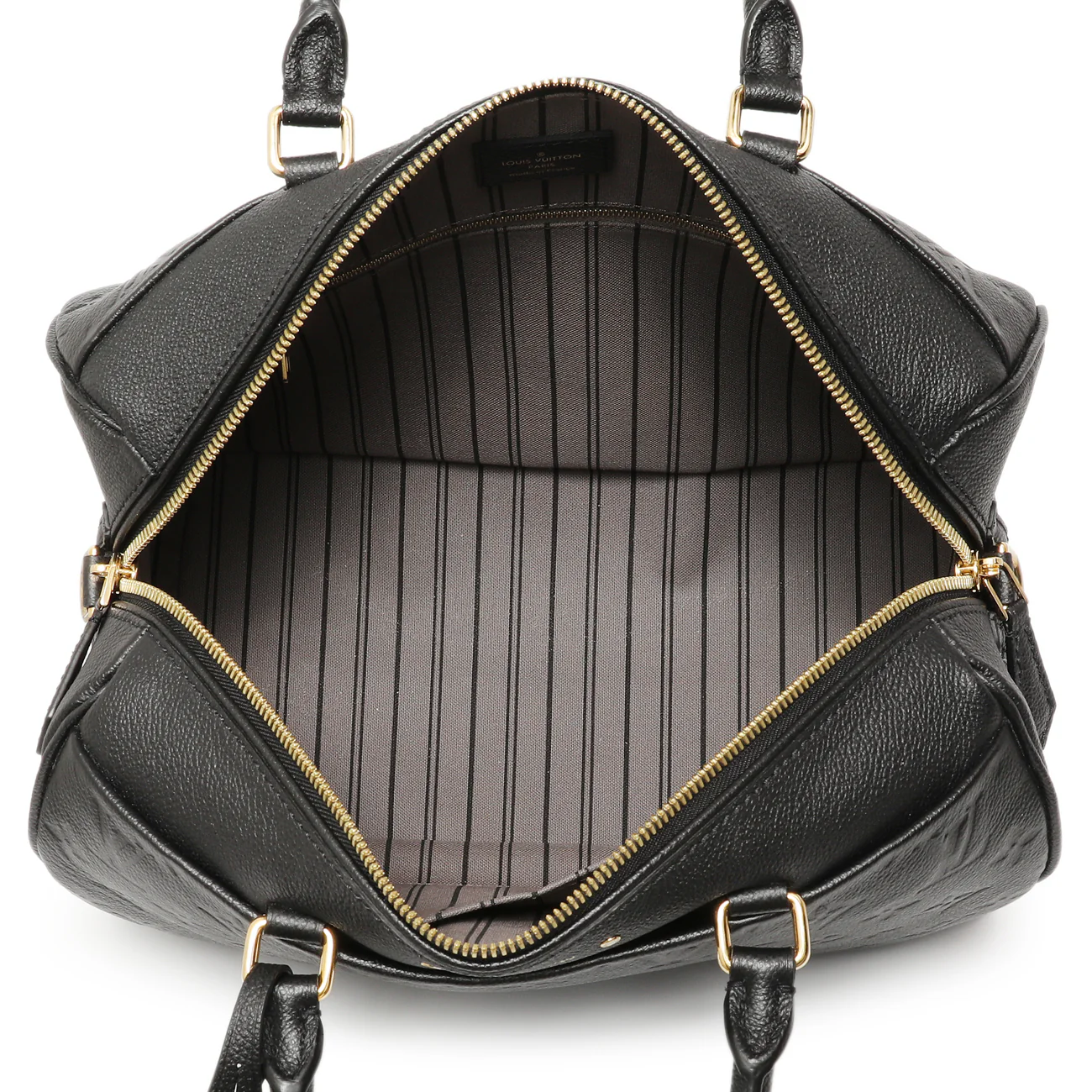 Louis Vuitton Black Empreinte Speedy Bandouliere 30 NM - Image 4