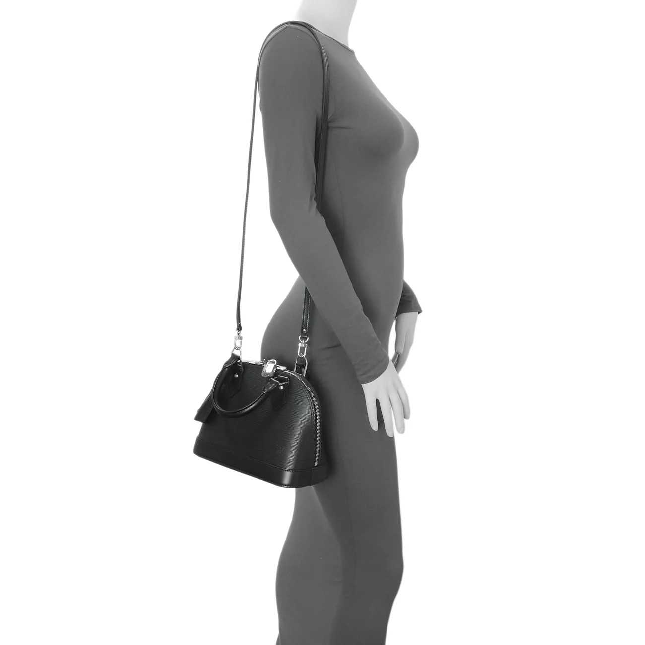 Louis Vuitton Black Epi Alma BB - Image 6