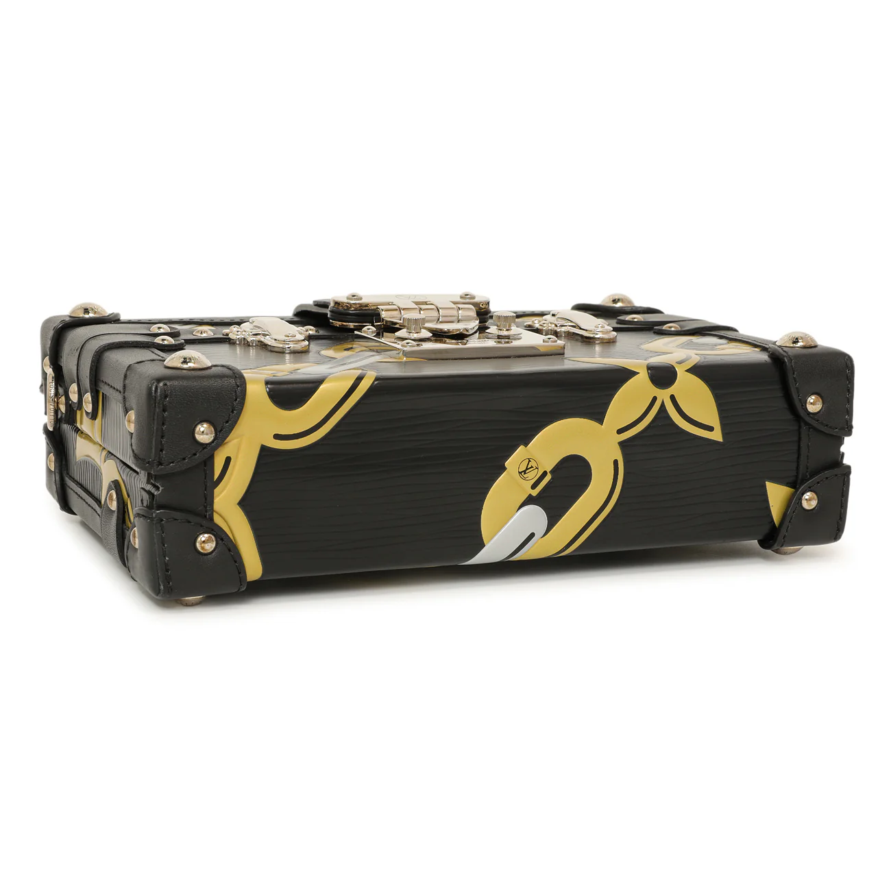 Louis Vuitton Black Epi Chain Flower Petite Malle - Image 3