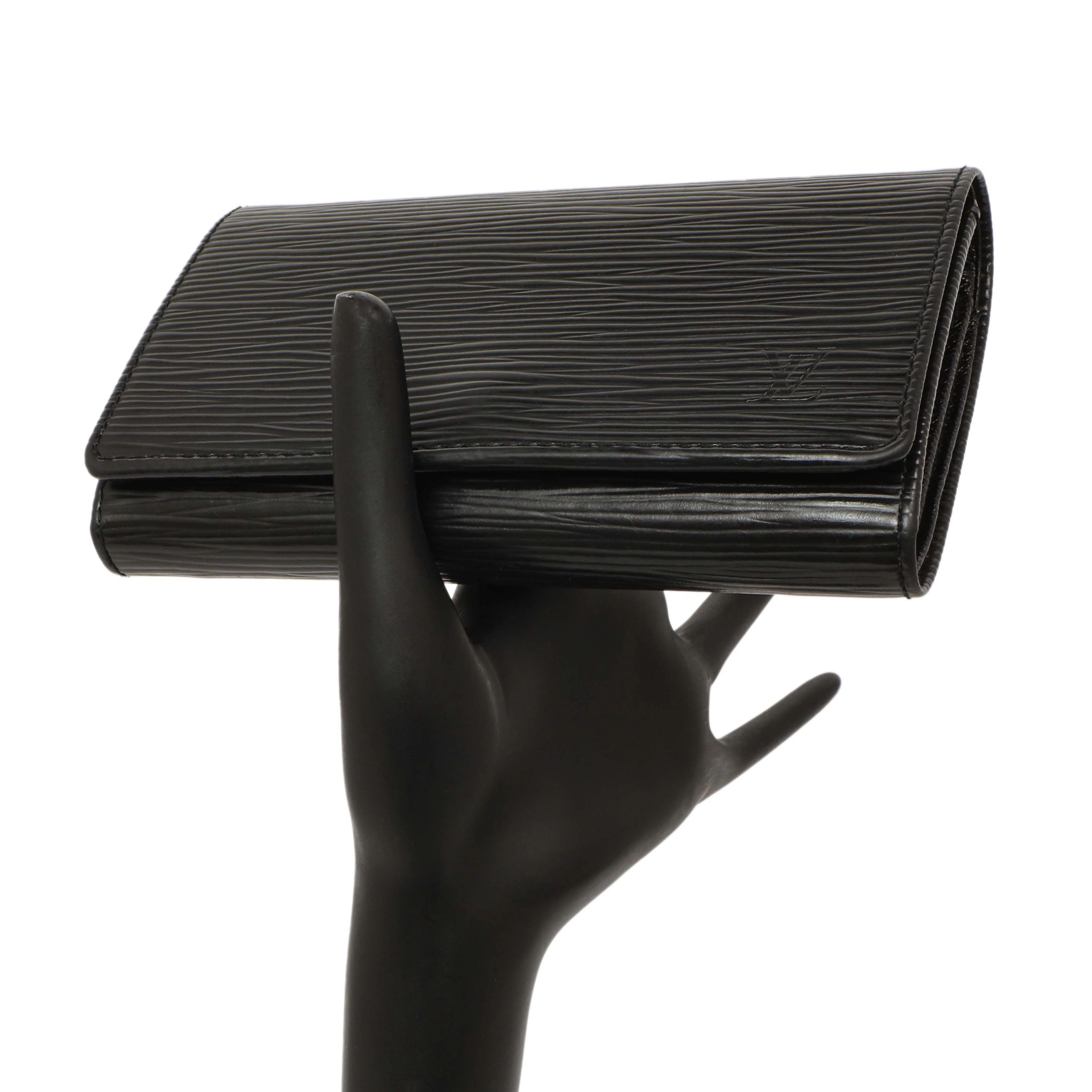 Louis Vuitton Black Epi Porte-Monnaie Billets Tresor Wallet - Image 7