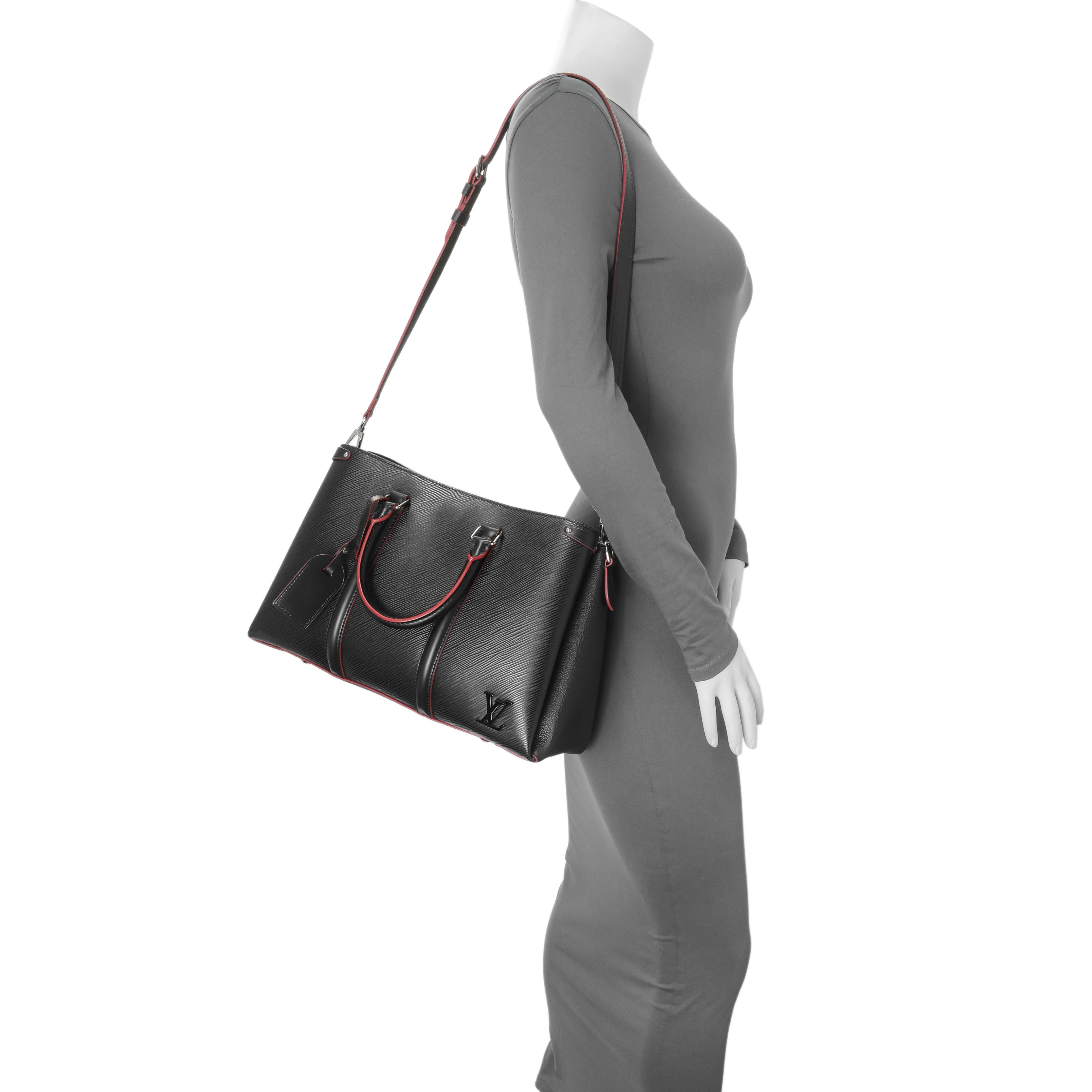 Louis Vuitton Black Epi Soufflot MM - Image 8