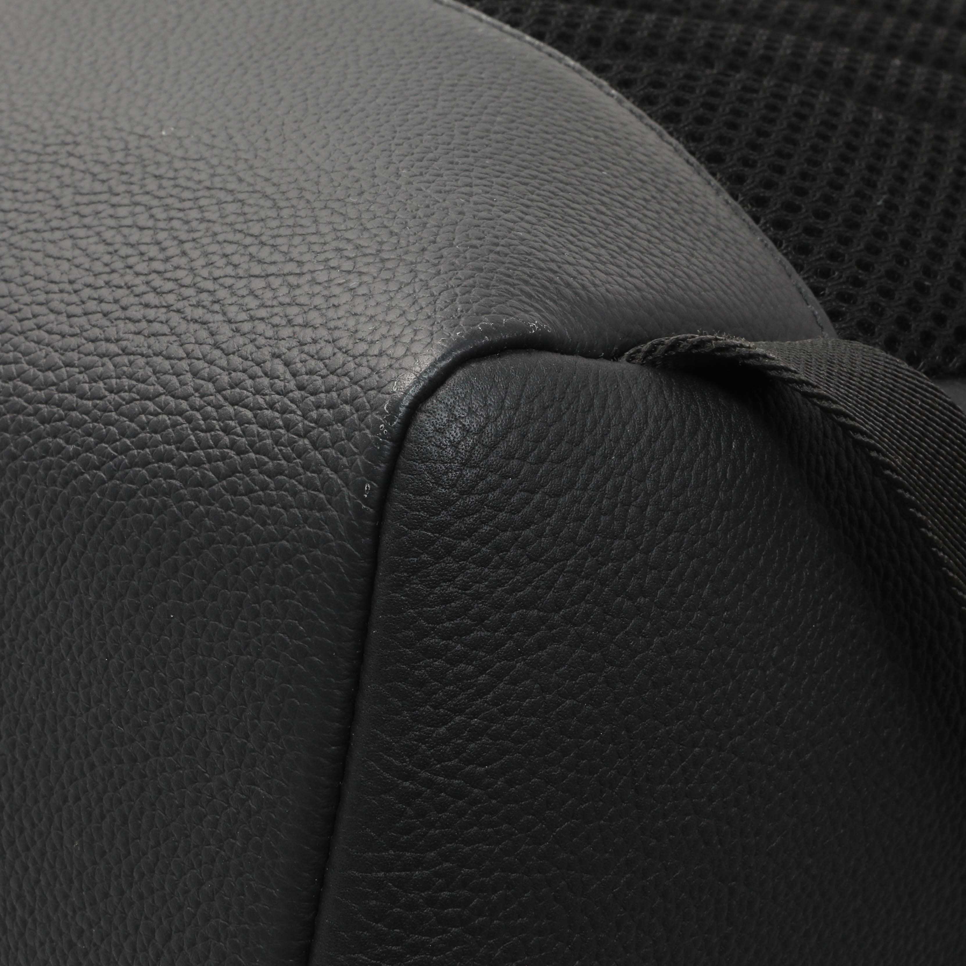 Louis Vuitton Black Grained Calfskin Aerogram Takeoff Backpack - Image 7