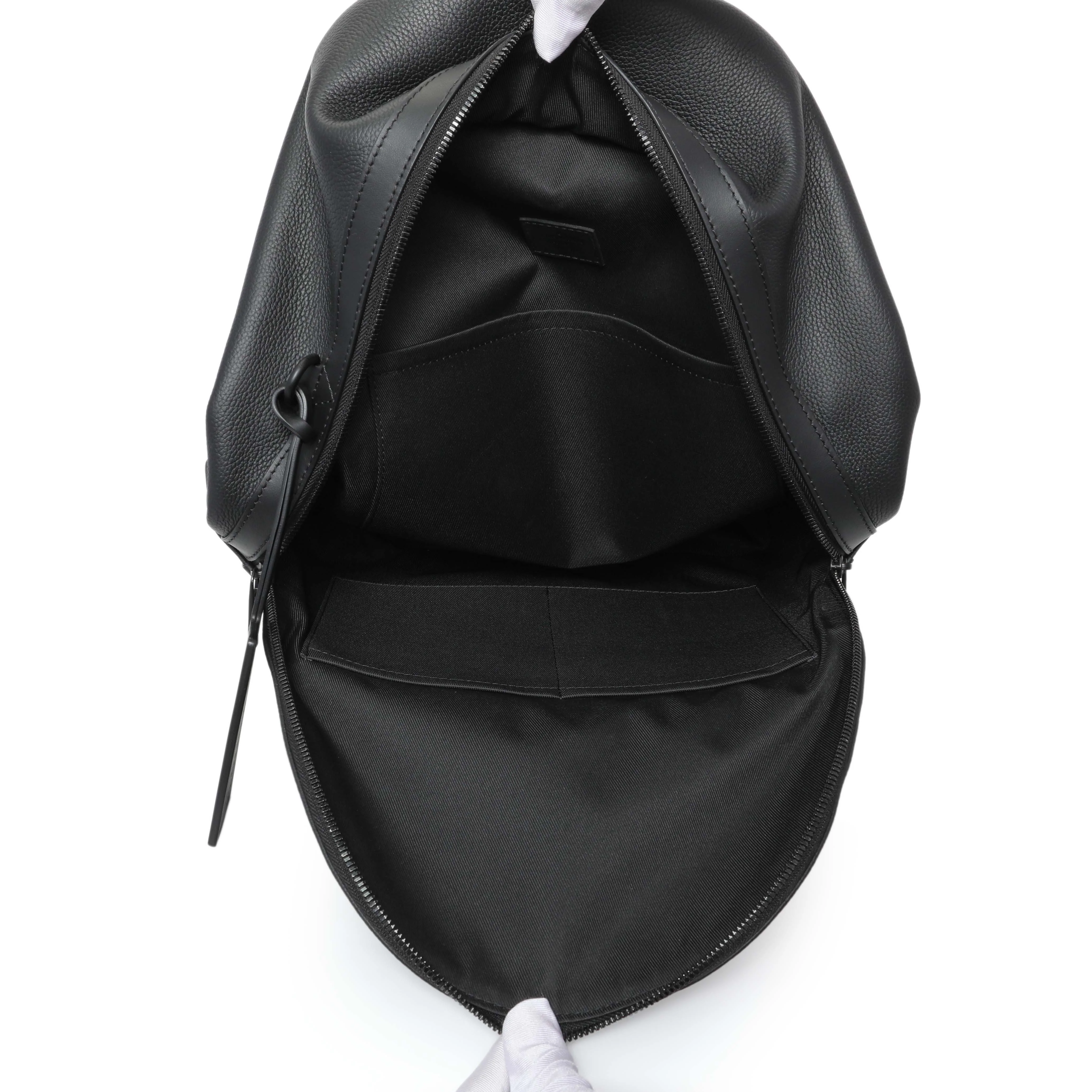 Louis Vuitton Black Grained Calfskin Aerogram Takeoff Backpack - Image 8