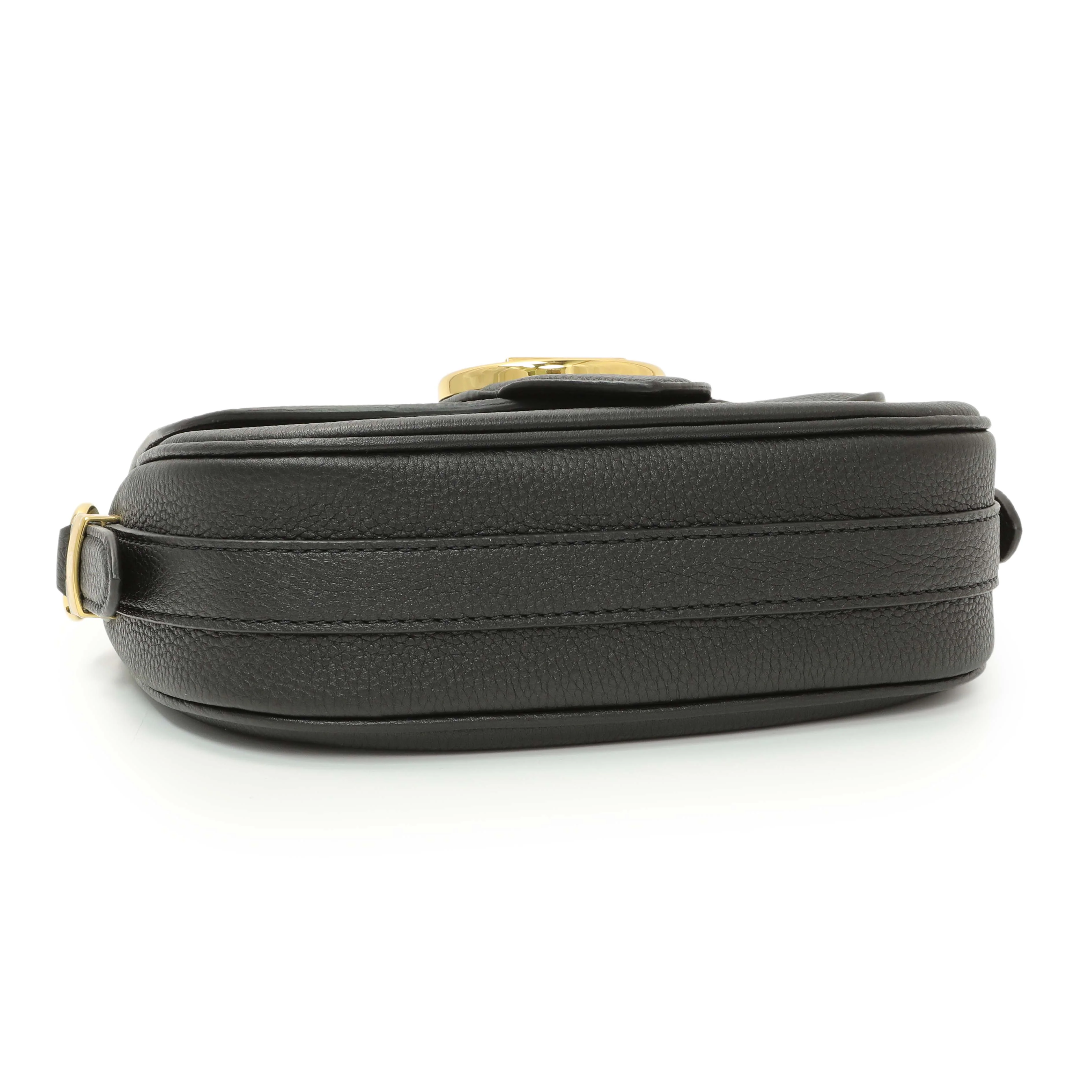 Louis Vuitton Black Grained Calfskin LV Pont 9 Soft MM - Image 3