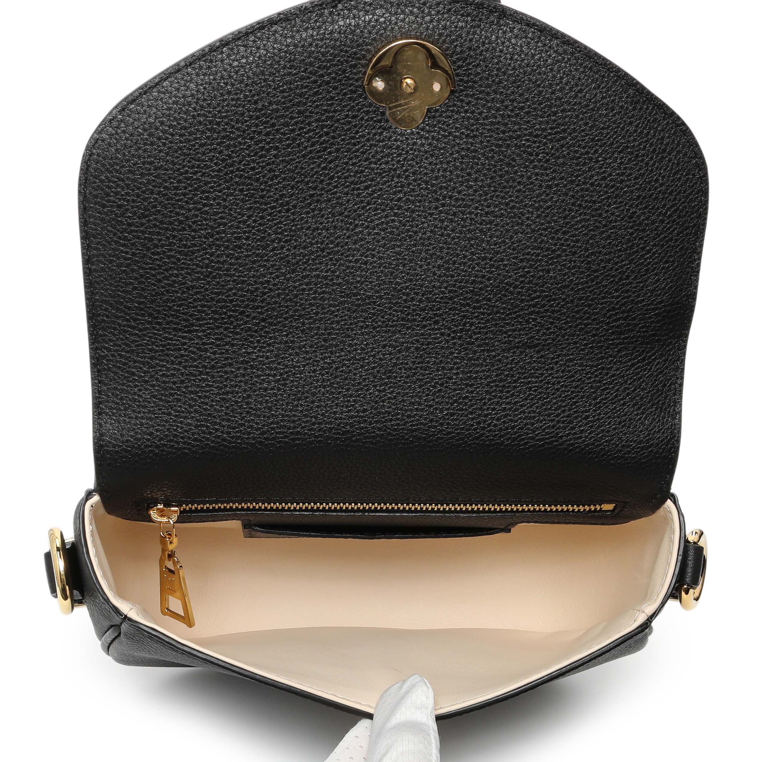 Louis Vuitton Black Grained Calfskin LV Pont 9 Soft MM - Image 4