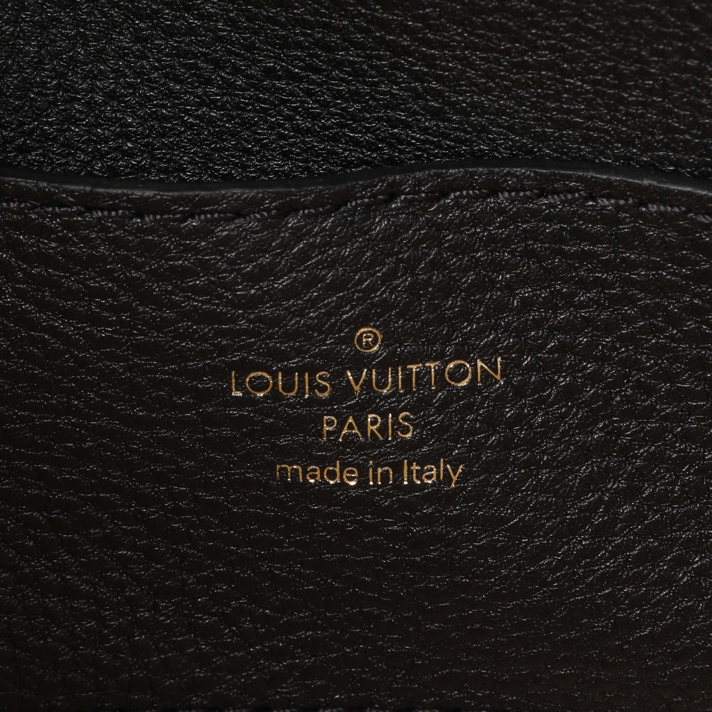Louis Vuitton Black Grained Calfskin LV Pont 9 Soft MM - Image 5