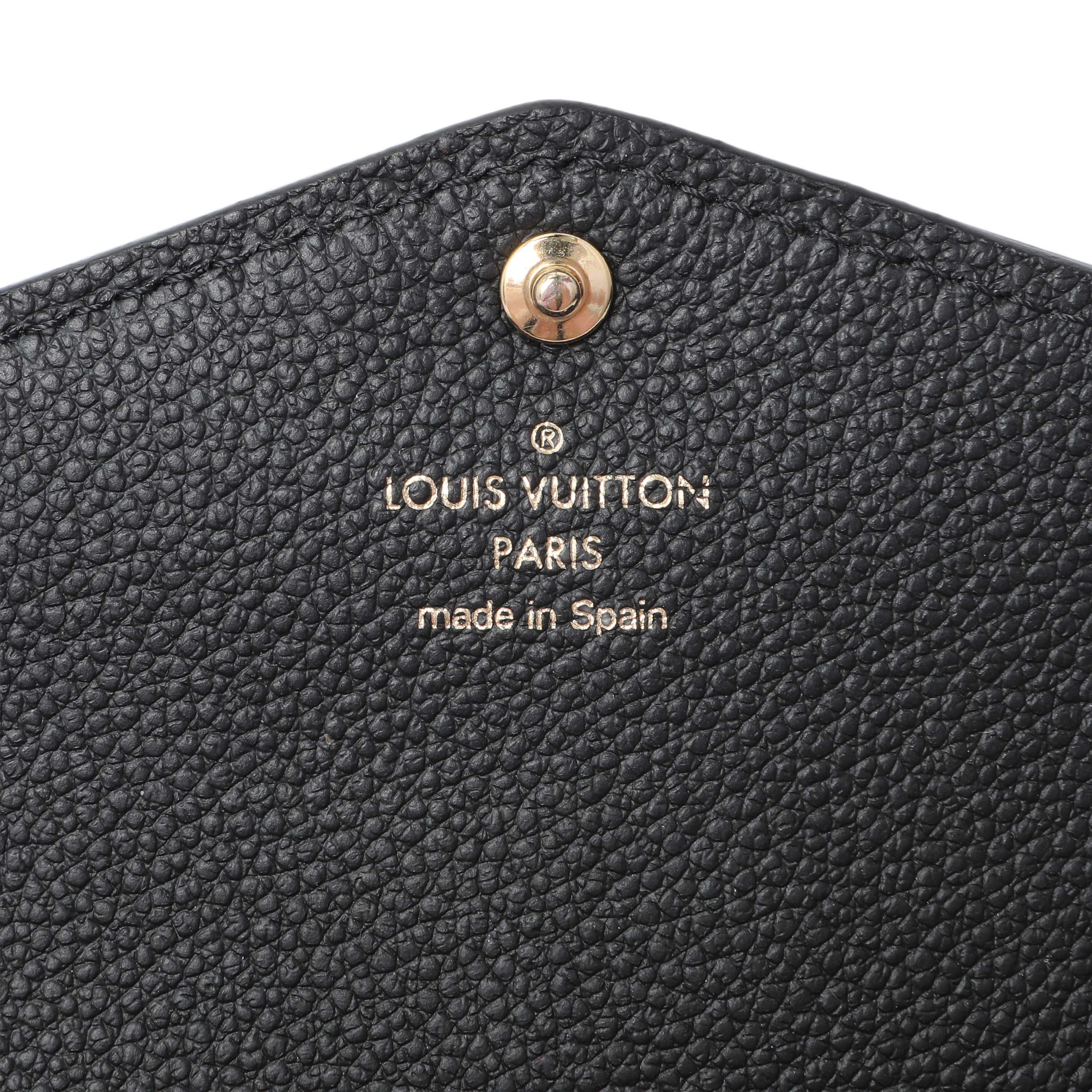 Louis Vuitton Black Monogram Empreinte Sarah Wallet - Image 13