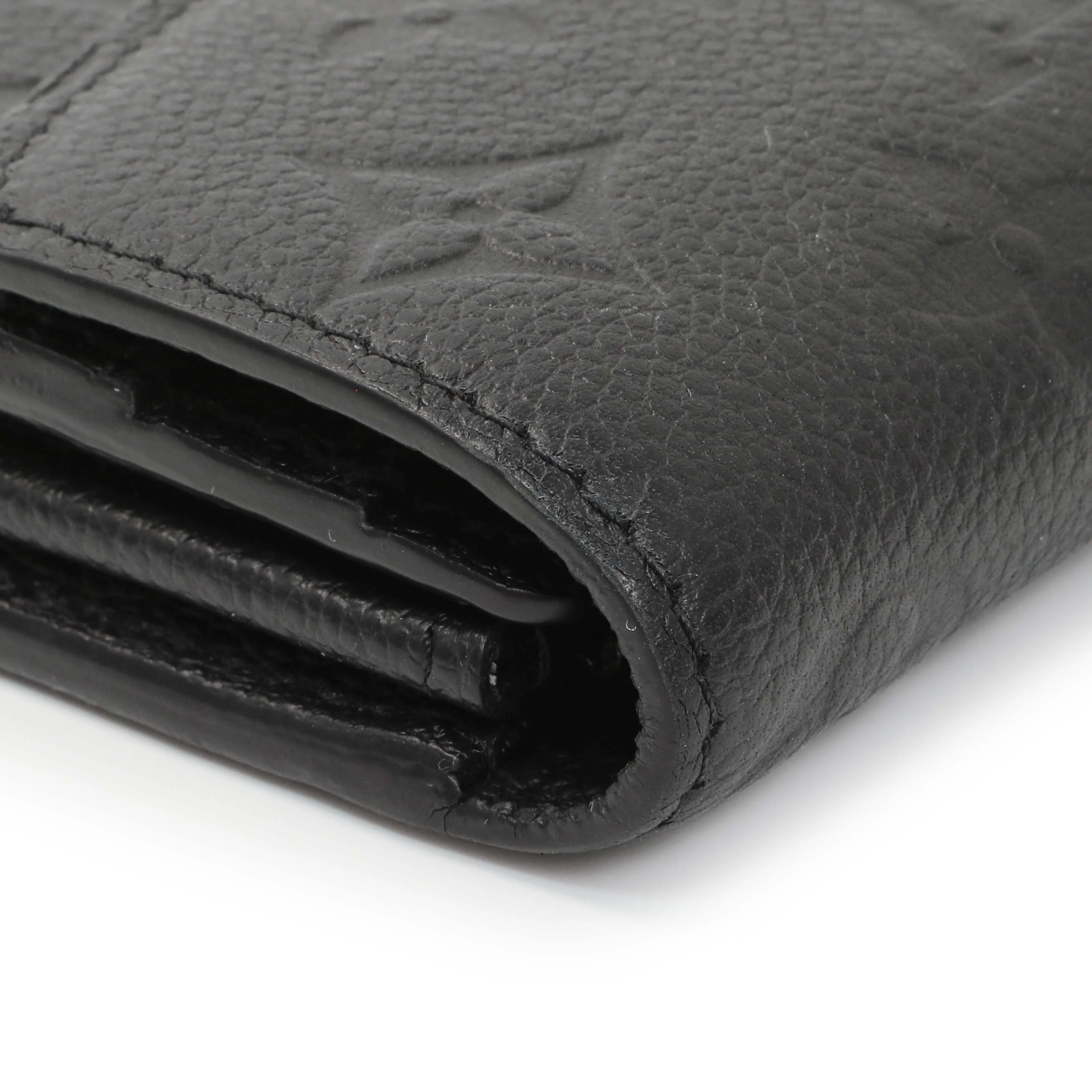 Louis Vuitton Black Monogram Empreinte Sarah Wallet - Image 6