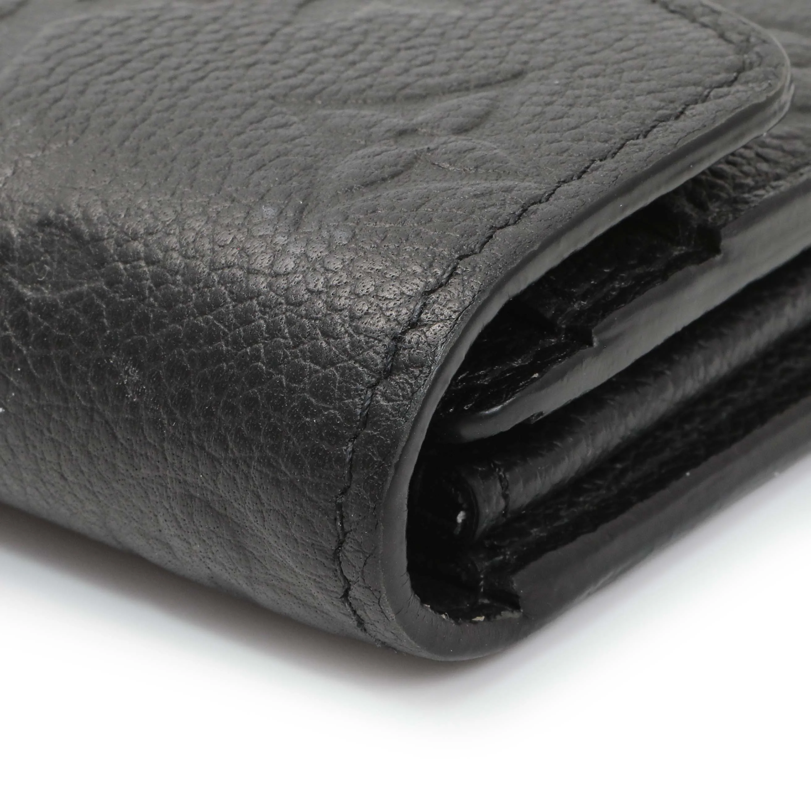 Louis Vuitton Black Monogram Empreinte Sarah Wallet - Image 7