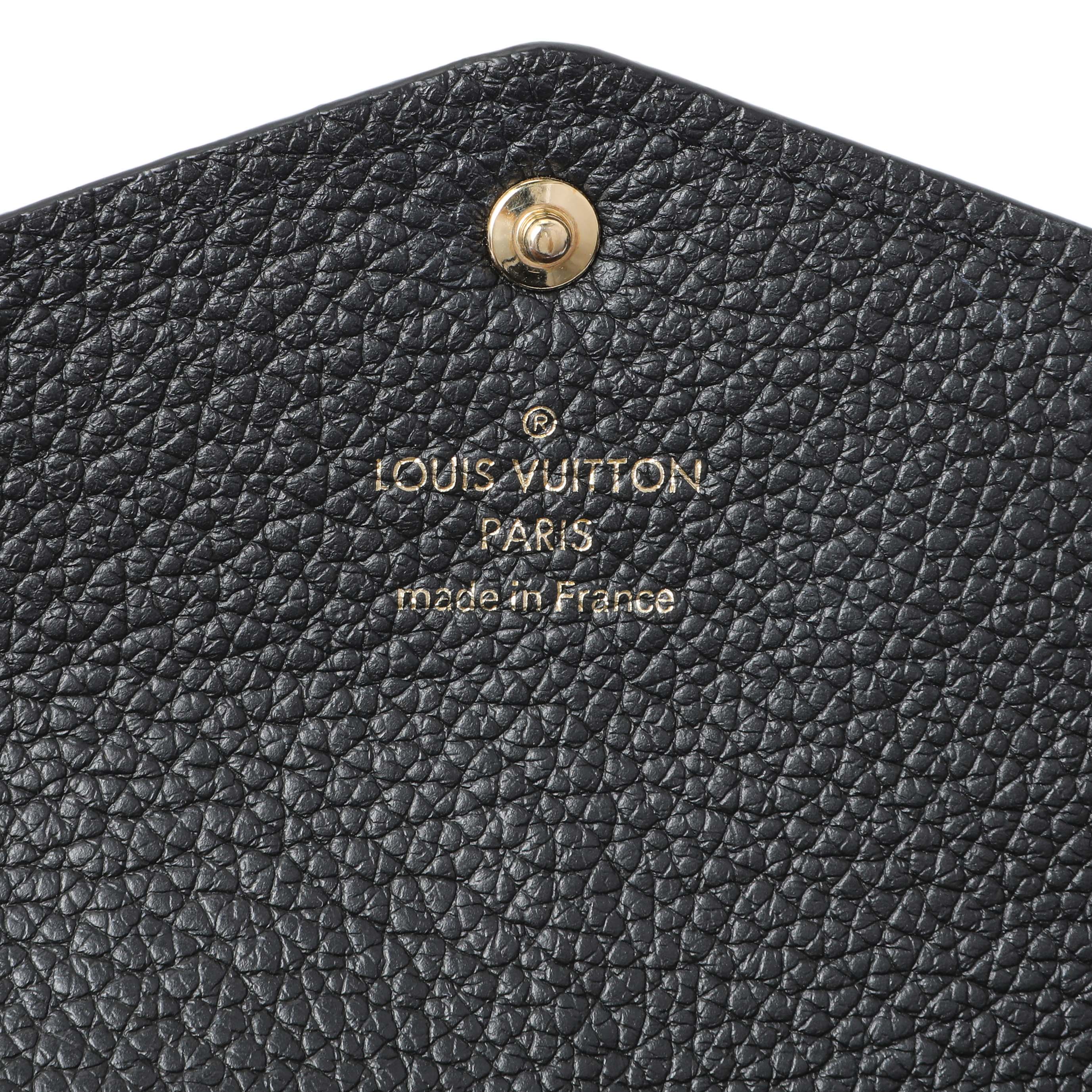 Louis Vuitton Black Monogram Empreinte Sarah Wallet - Image 12