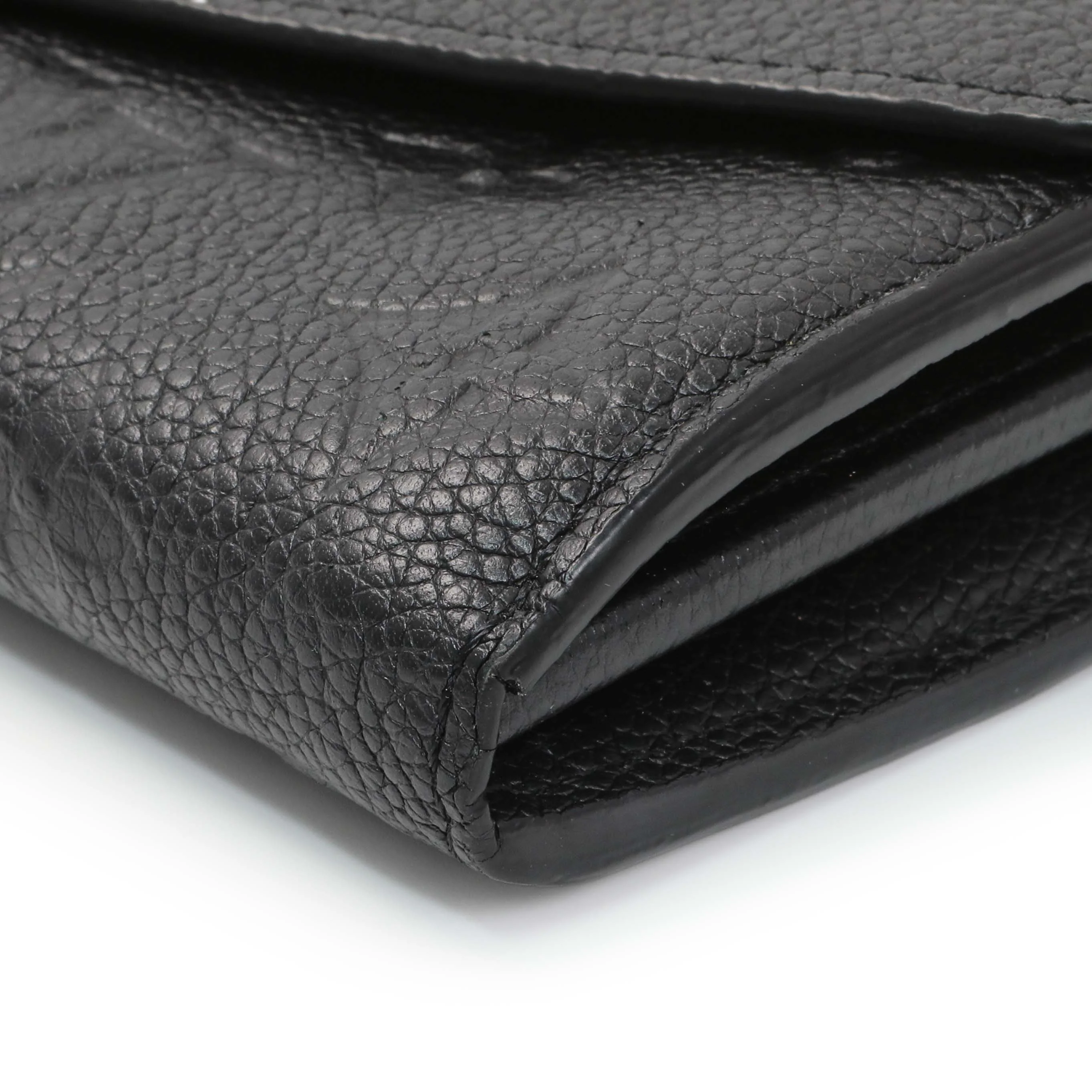 Louis Vuitton Black Monogram Empreinte Sarah Wallet - Image 5
