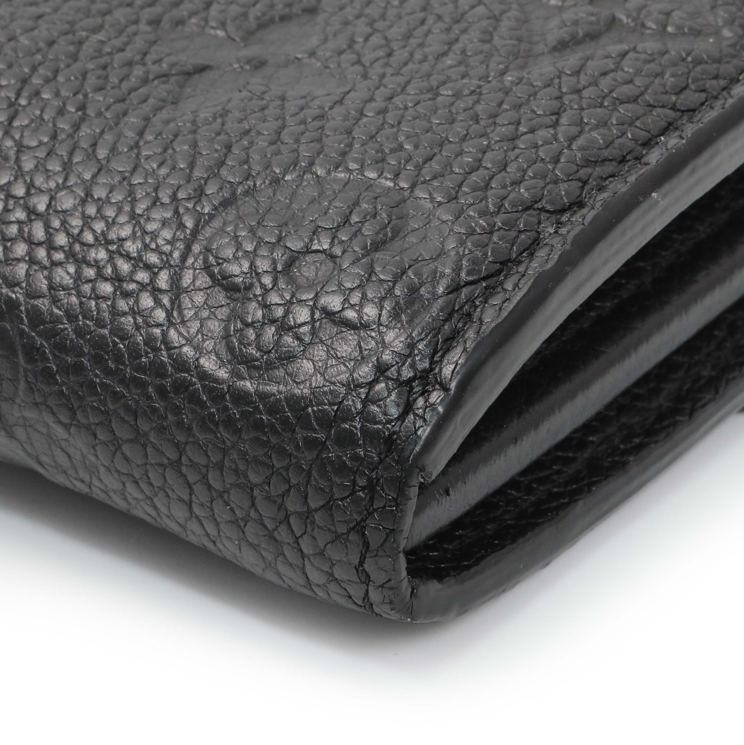 Louis Vuitton Black Monogram Empreinte Sarah Wallet - Image 7